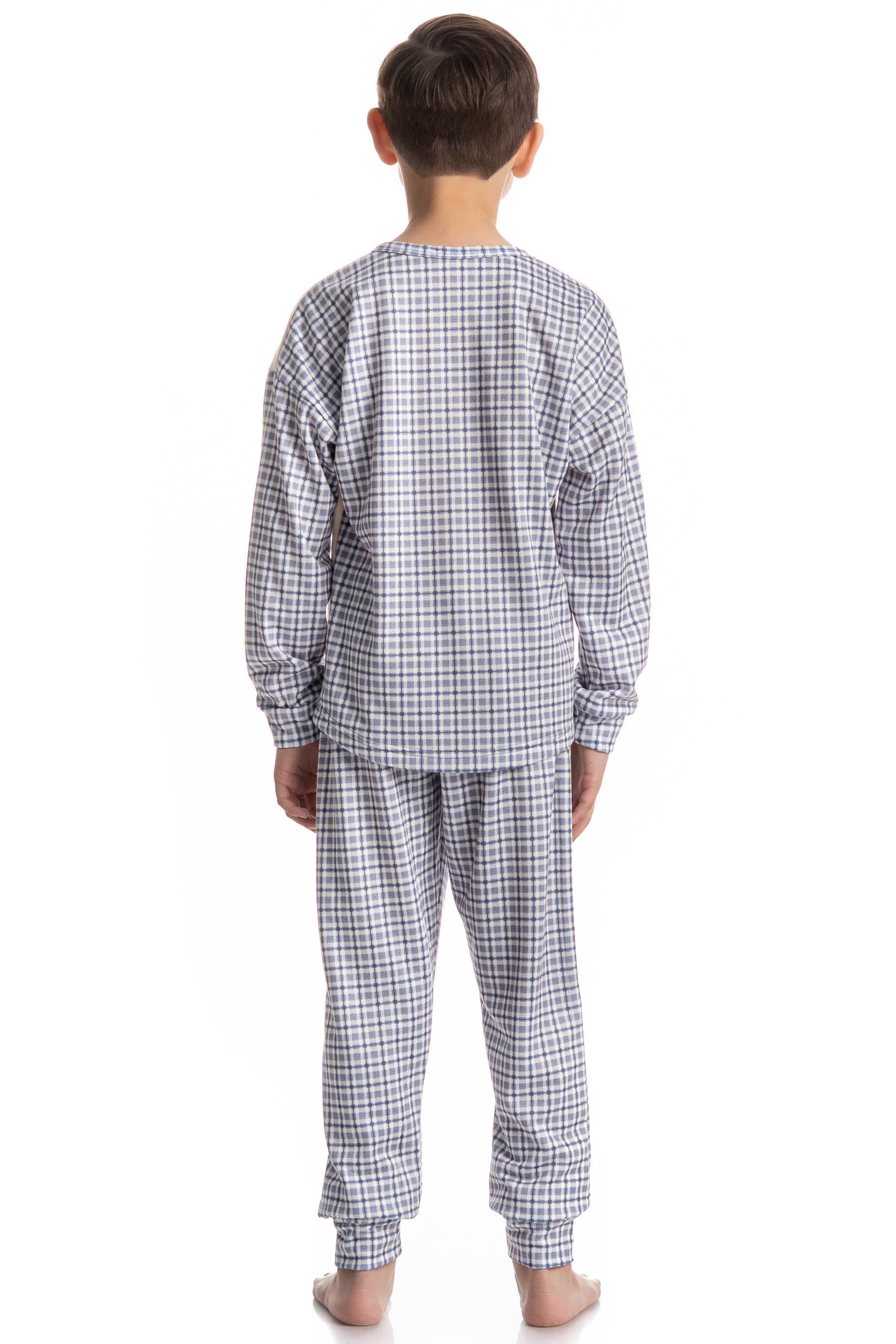Pijama Masculino Infantil Velvet Longo Sítio Do Picapau Amar Azul-2 - Imagem 2