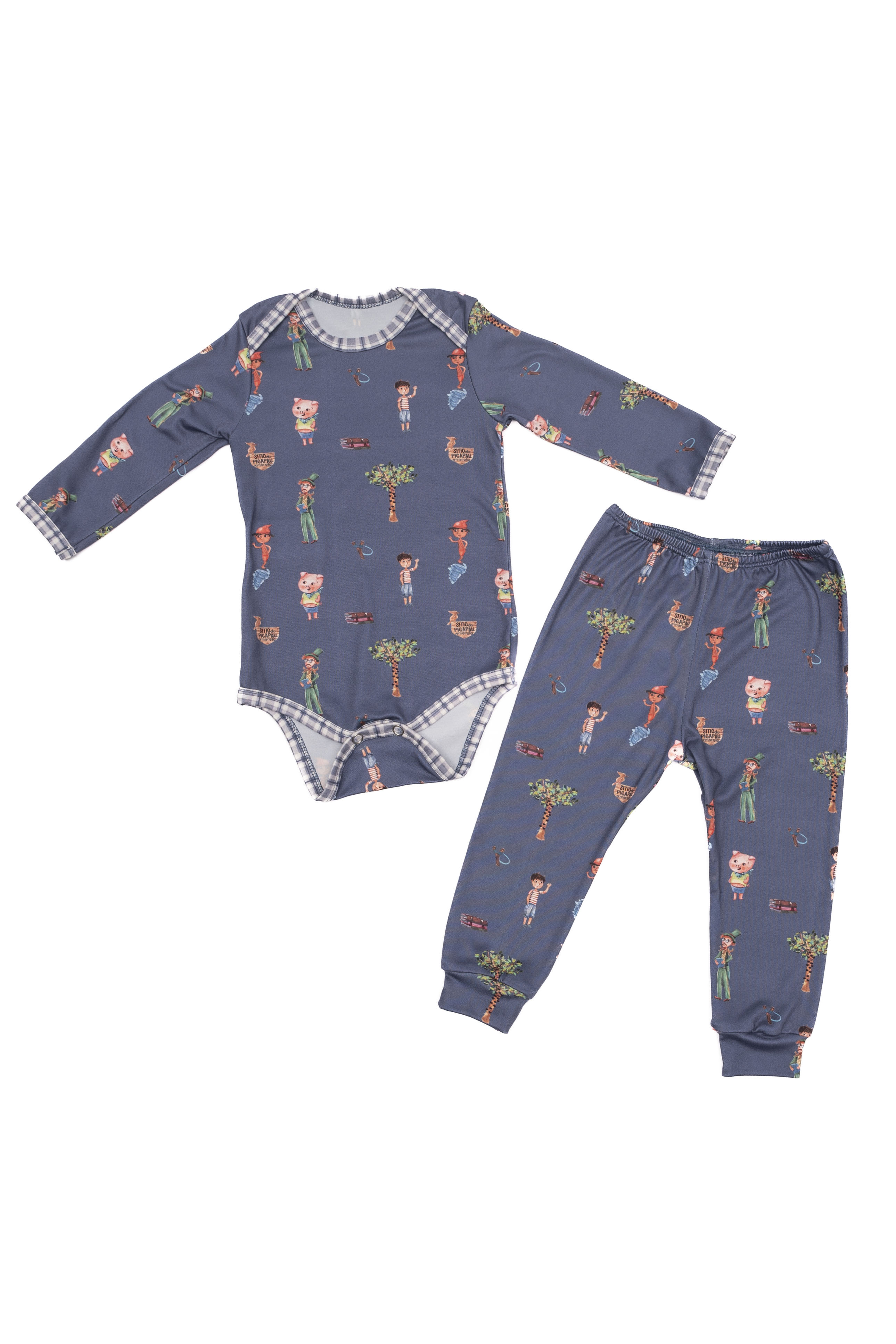 Conjunto Masculino Baby Sítio Do Picapau Amarelo Azul-2 - Imagem 1