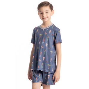 Pijama Masculino Infantil Curto Sítio Do Picapau Amarelo