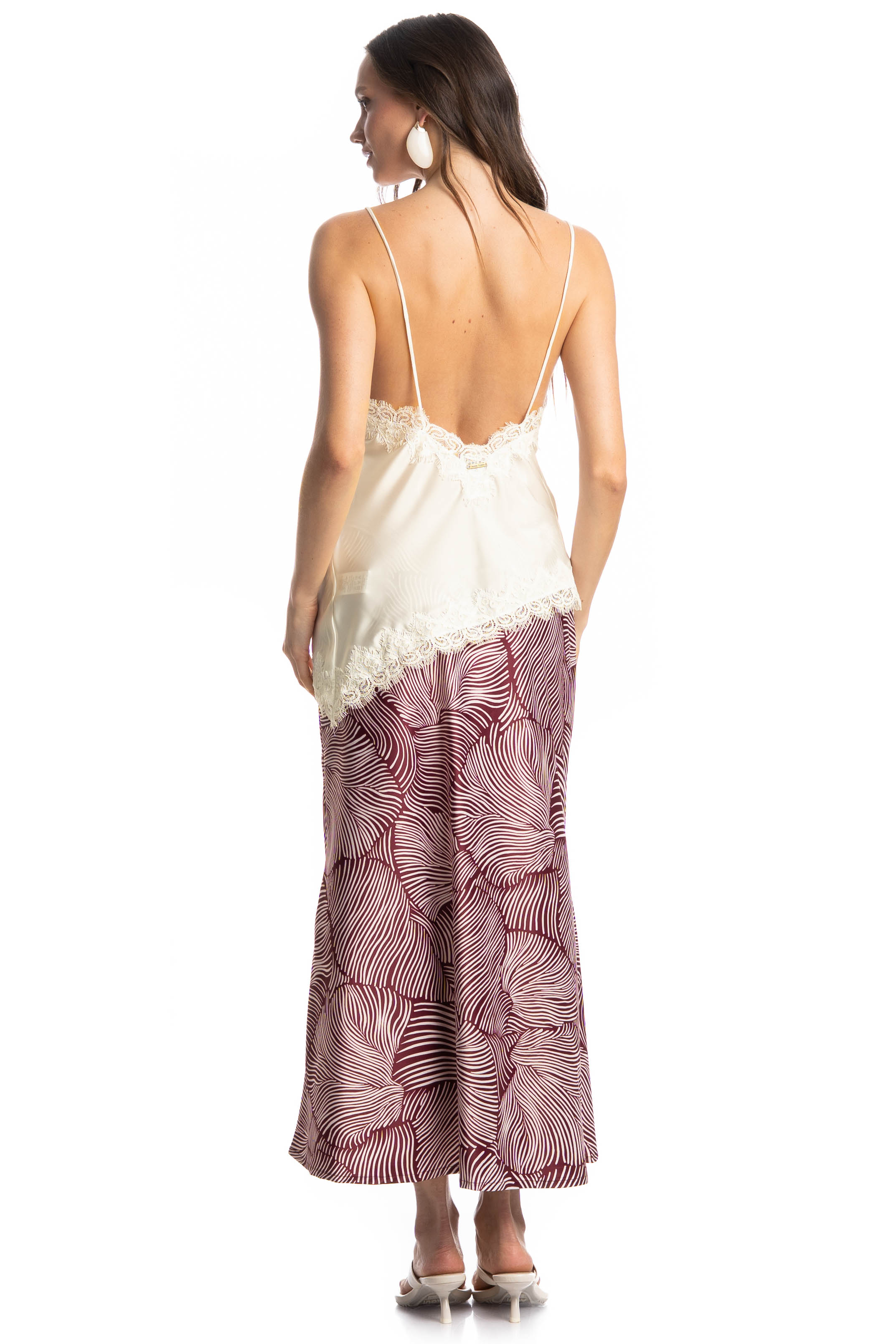 Saia Cetim Merlot Vinho - Imagem 2