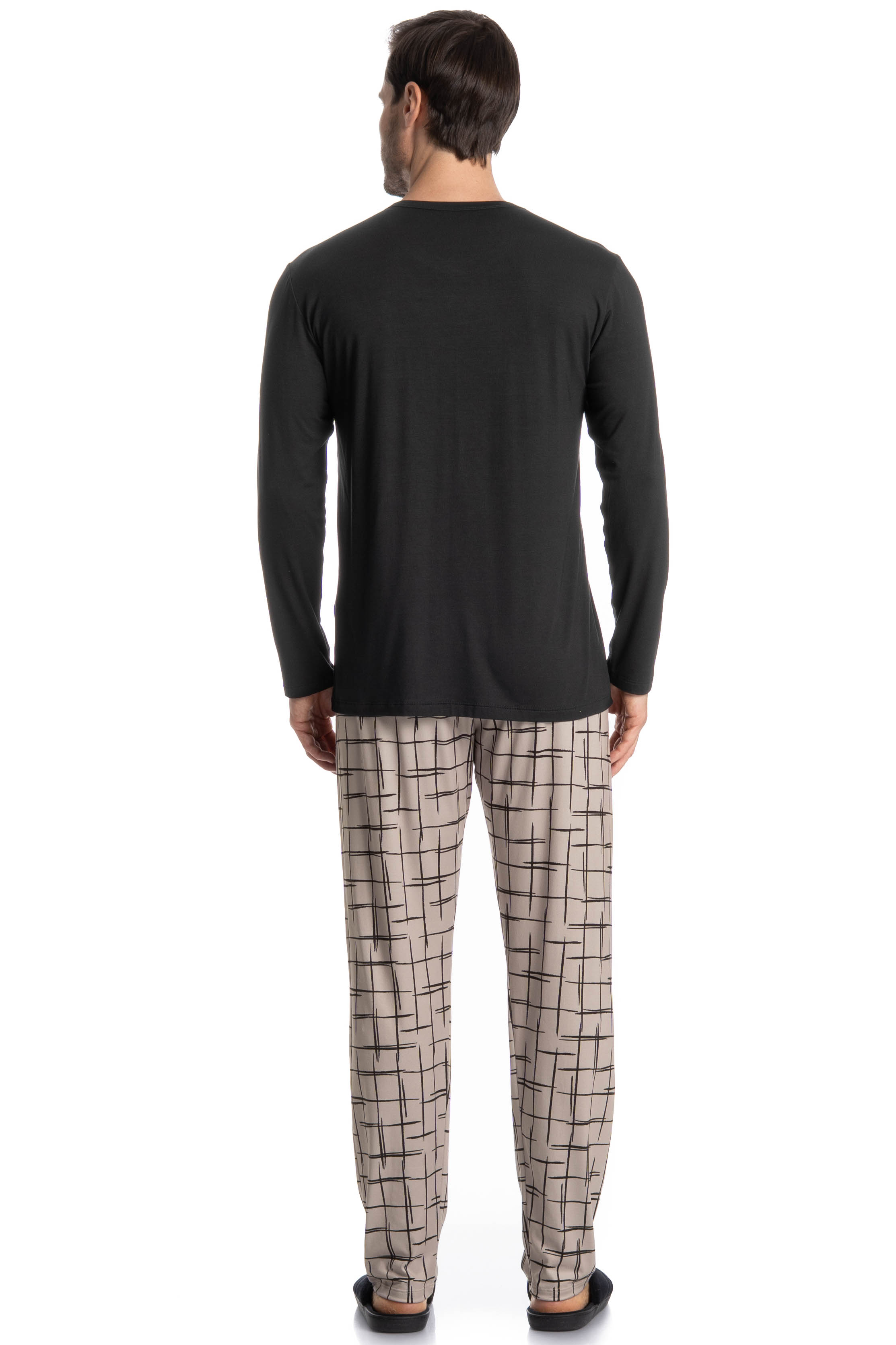 Pijama Longo Felipe Preto - Imagem 2