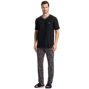 Pijama Longo Manga Curta Arthur