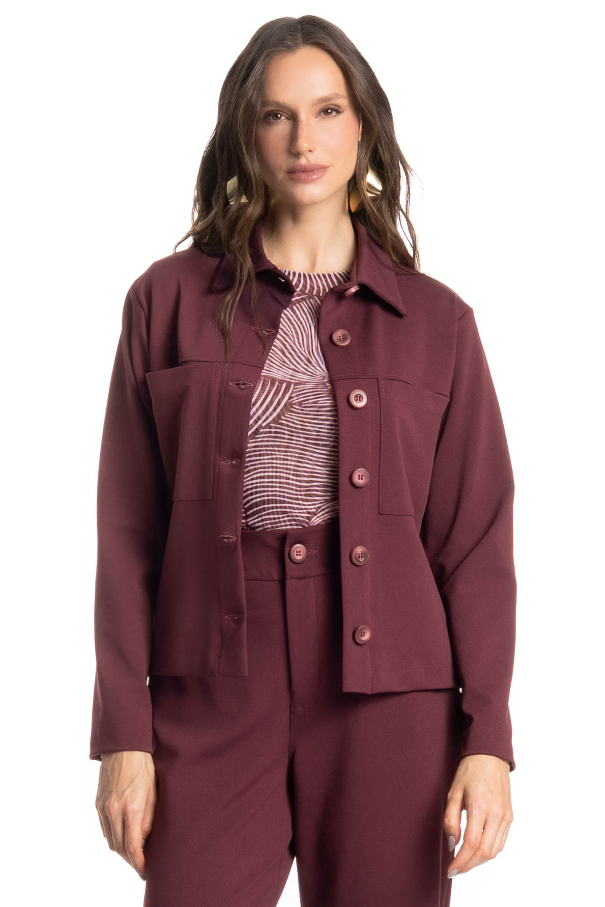 Camisa Feminina Daniela Vinho - Imagem 1
