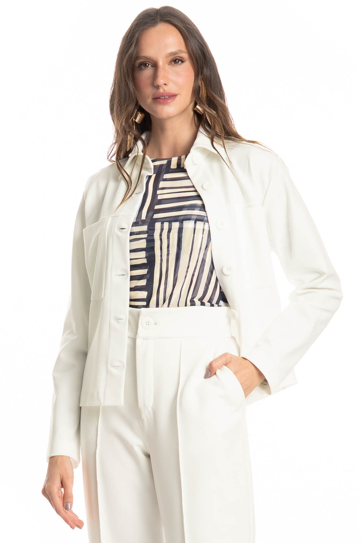 Camisa Feminina Daniela Branco - Imagem 1