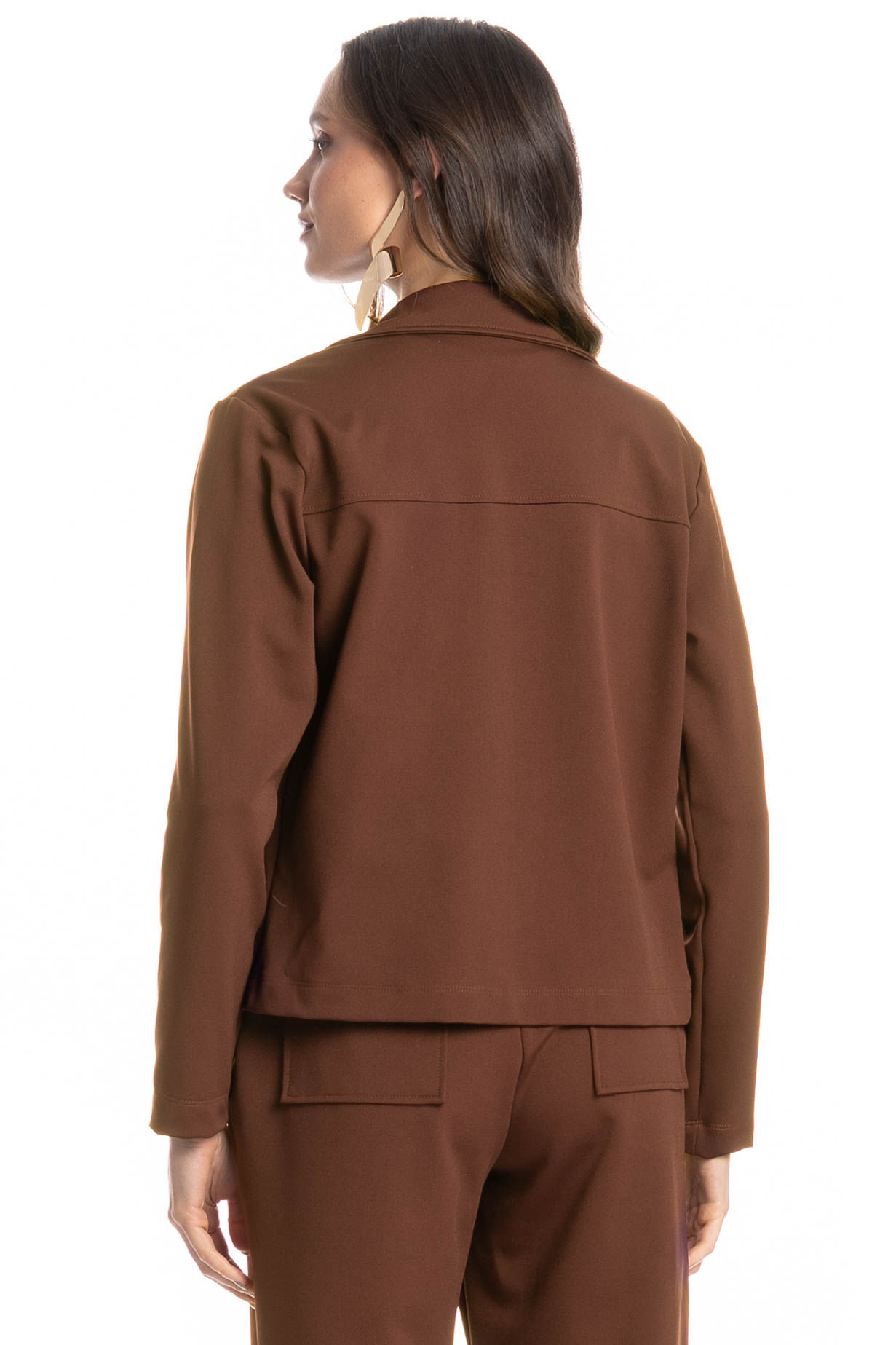 Camisa Feminina Daniela Marrom - Imagem 2