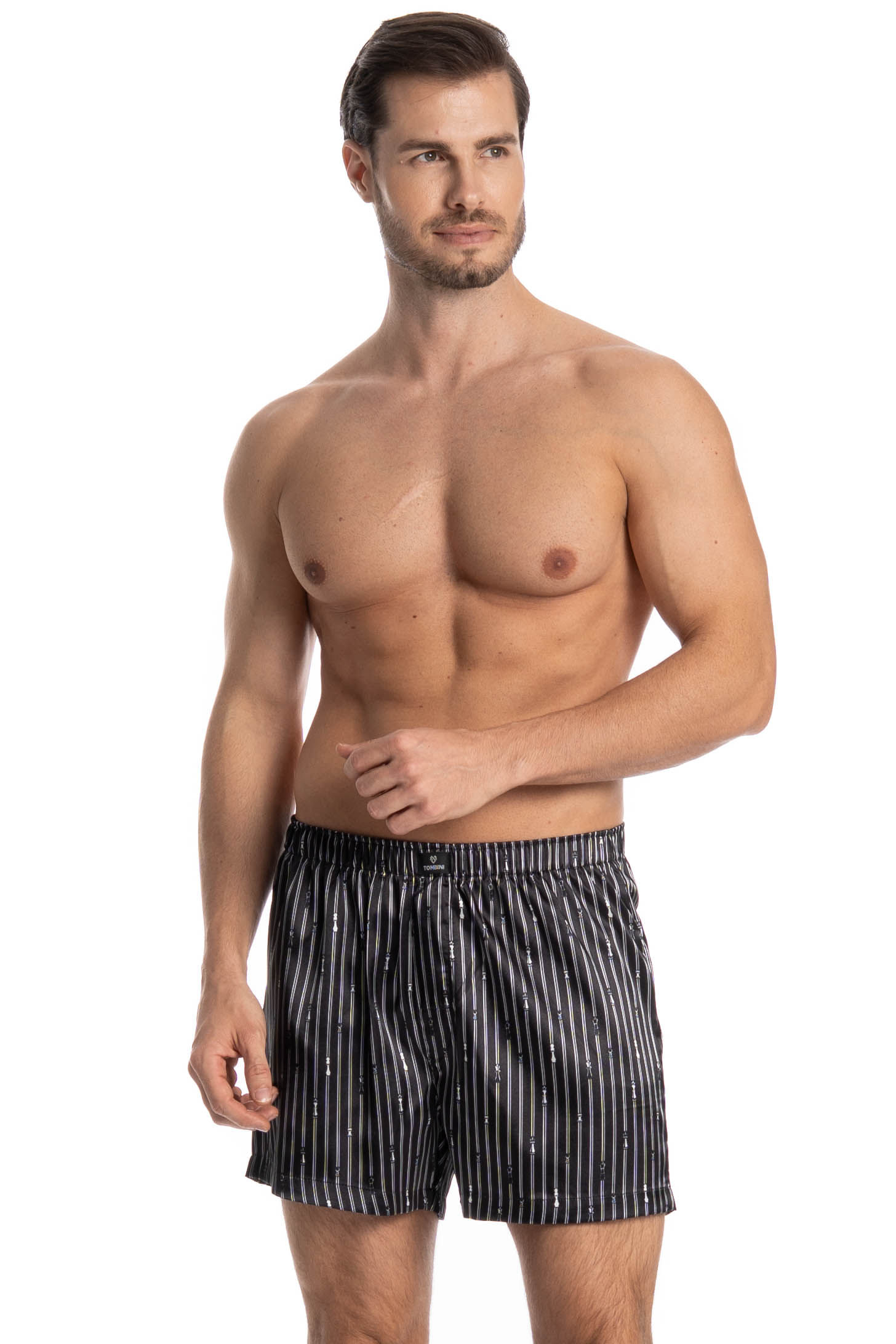 Boxer Masculina Enzo Preto - Imagem 1