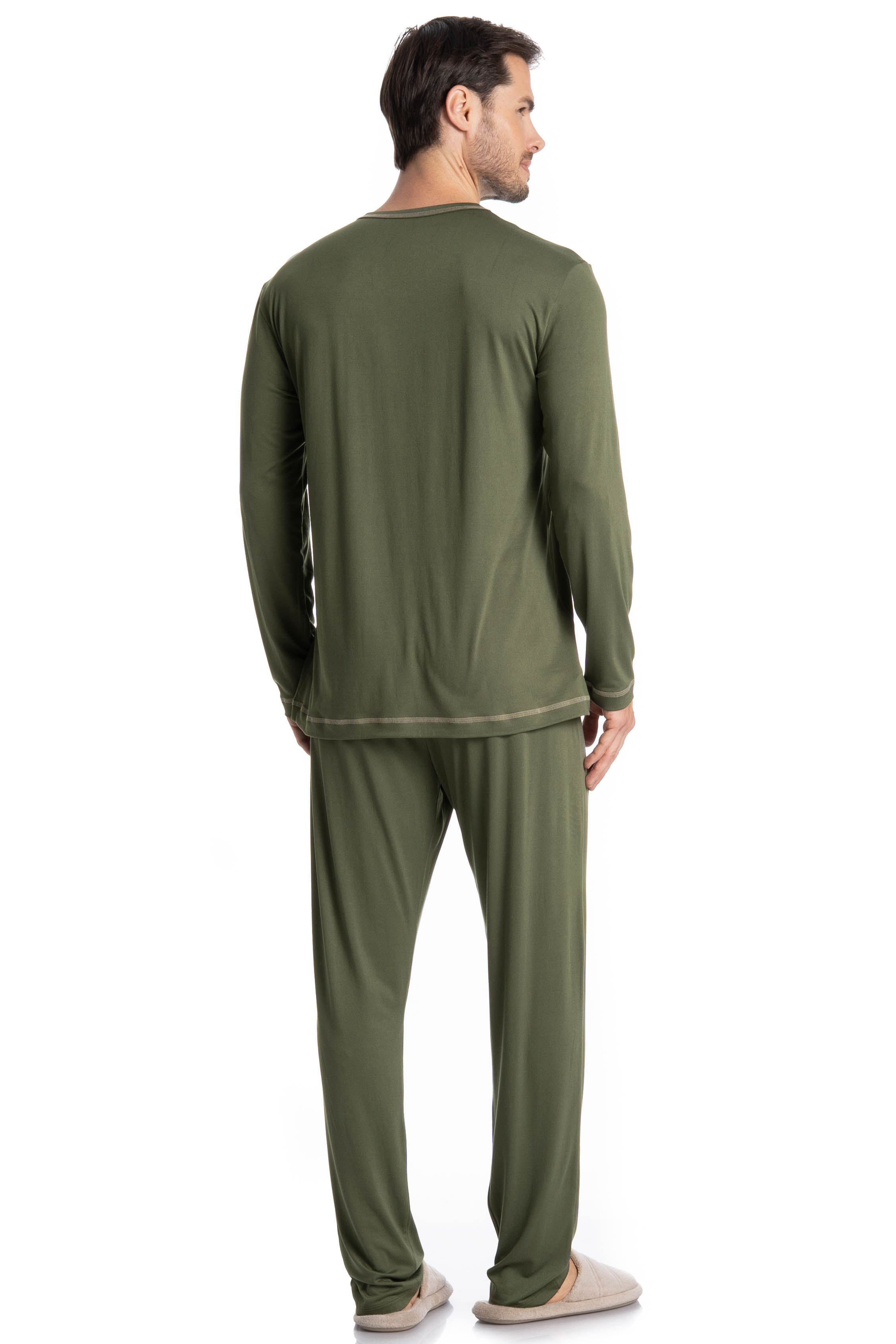 Pijama Masculino Longo Thomas Verde - Imagem 2