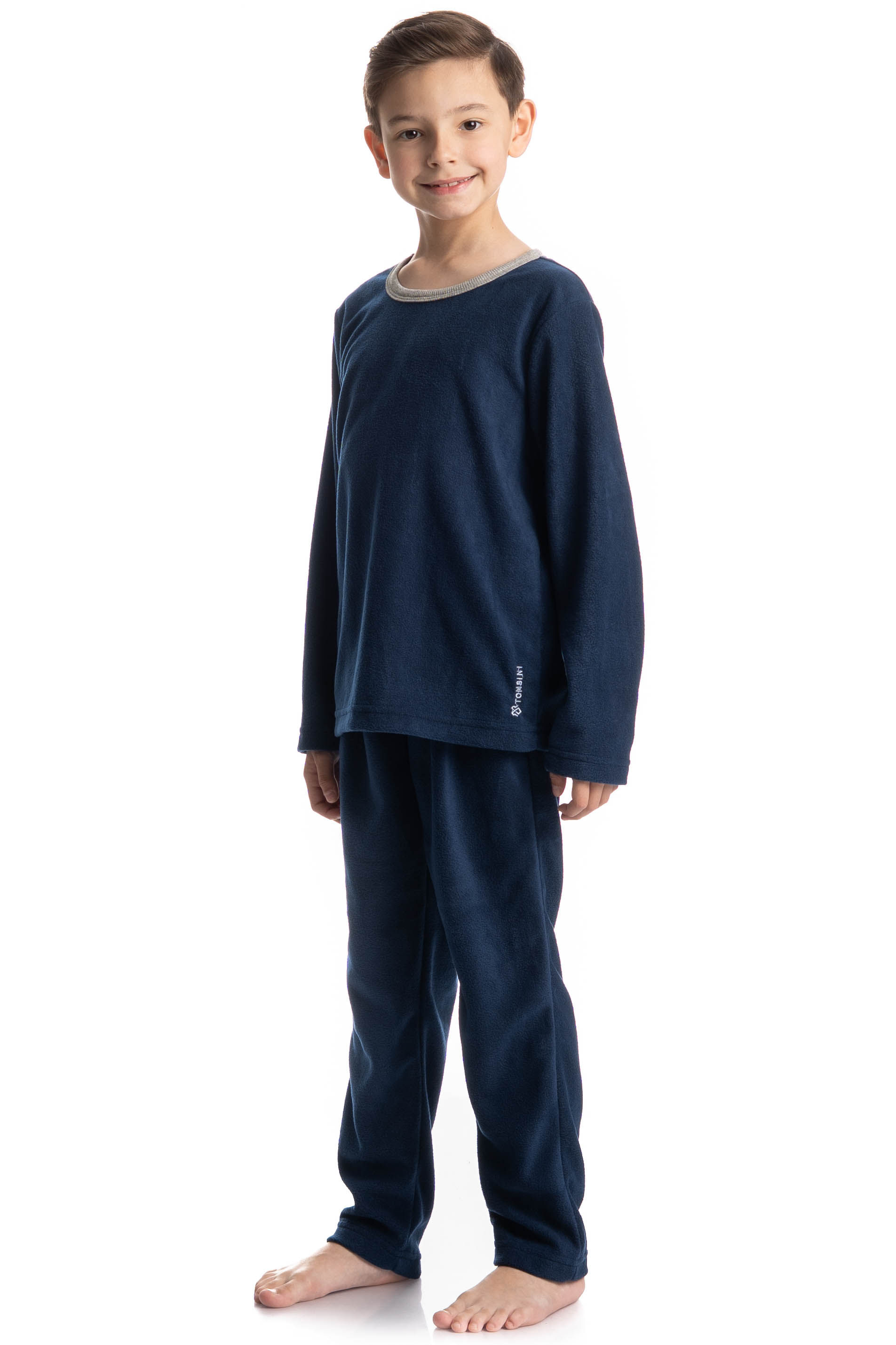 Pijama Infantil Masculino Davi Azul-marinho - Imagem 1