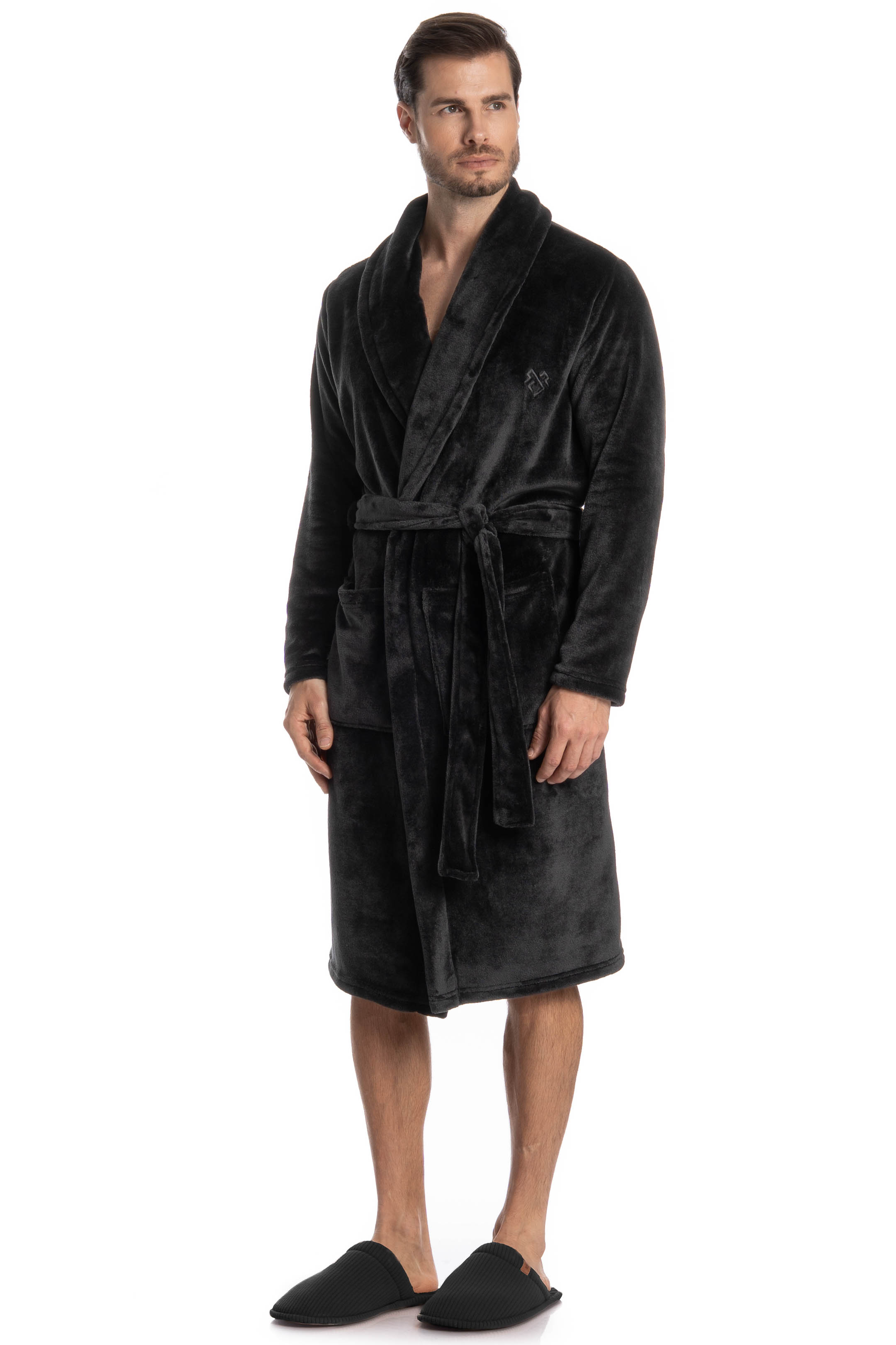 Robe Masculino Longo Léo Preto - Imagem 1