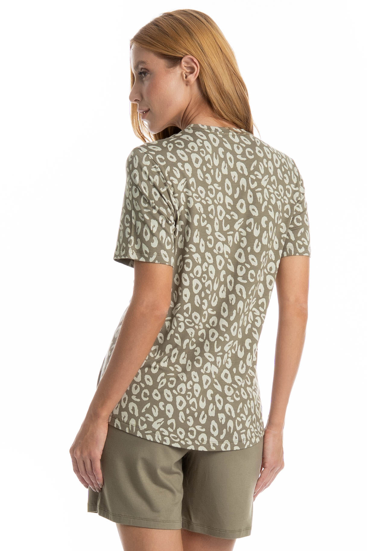 Pijama Feminino Shortão Luana Verde - Imagem 2