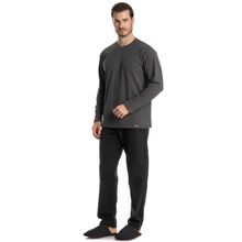 Pijama Masculino Longo Nicolas Preto - Imagem 1