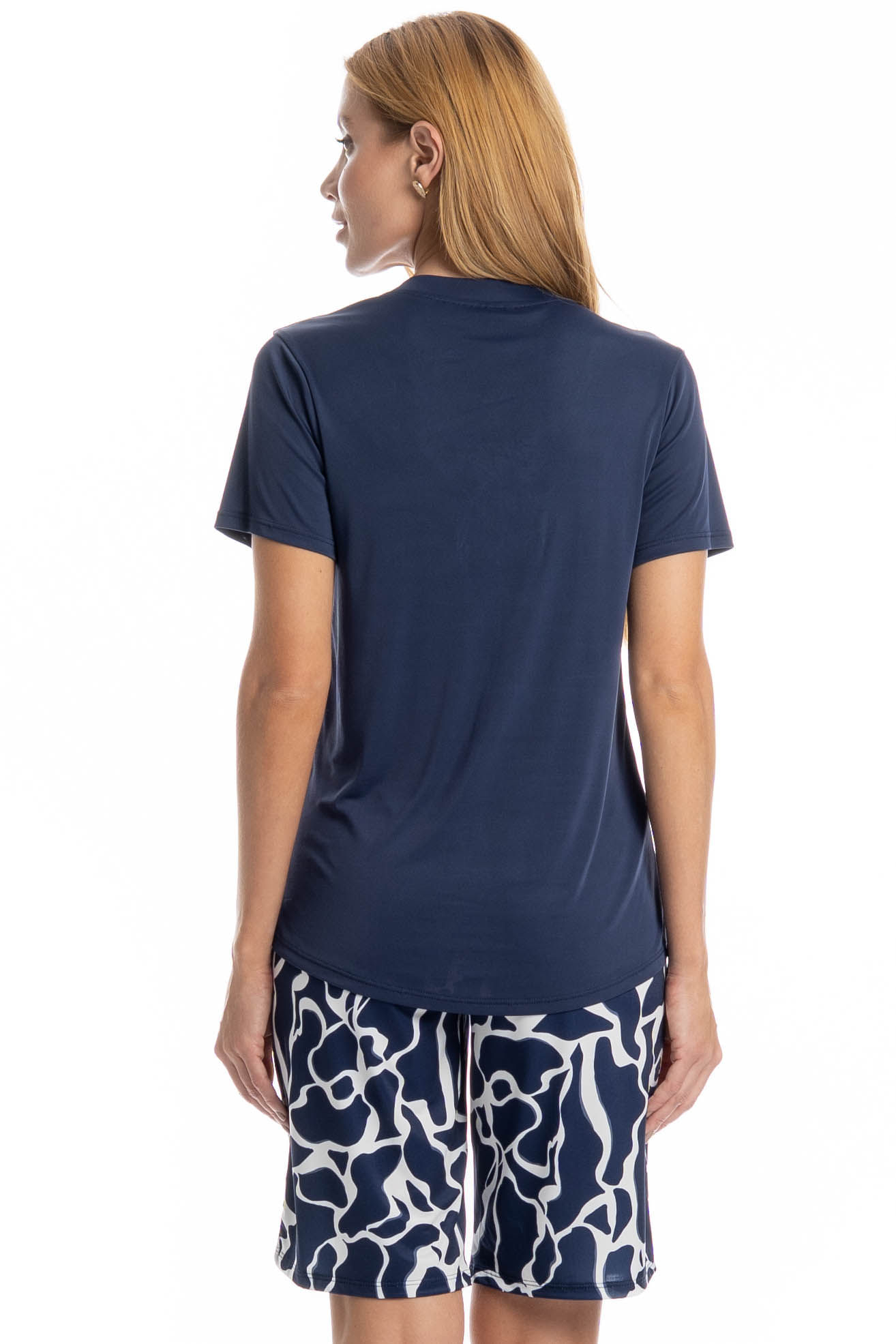Pijama Feminino Teresa Azul-marinho - Imagem 2