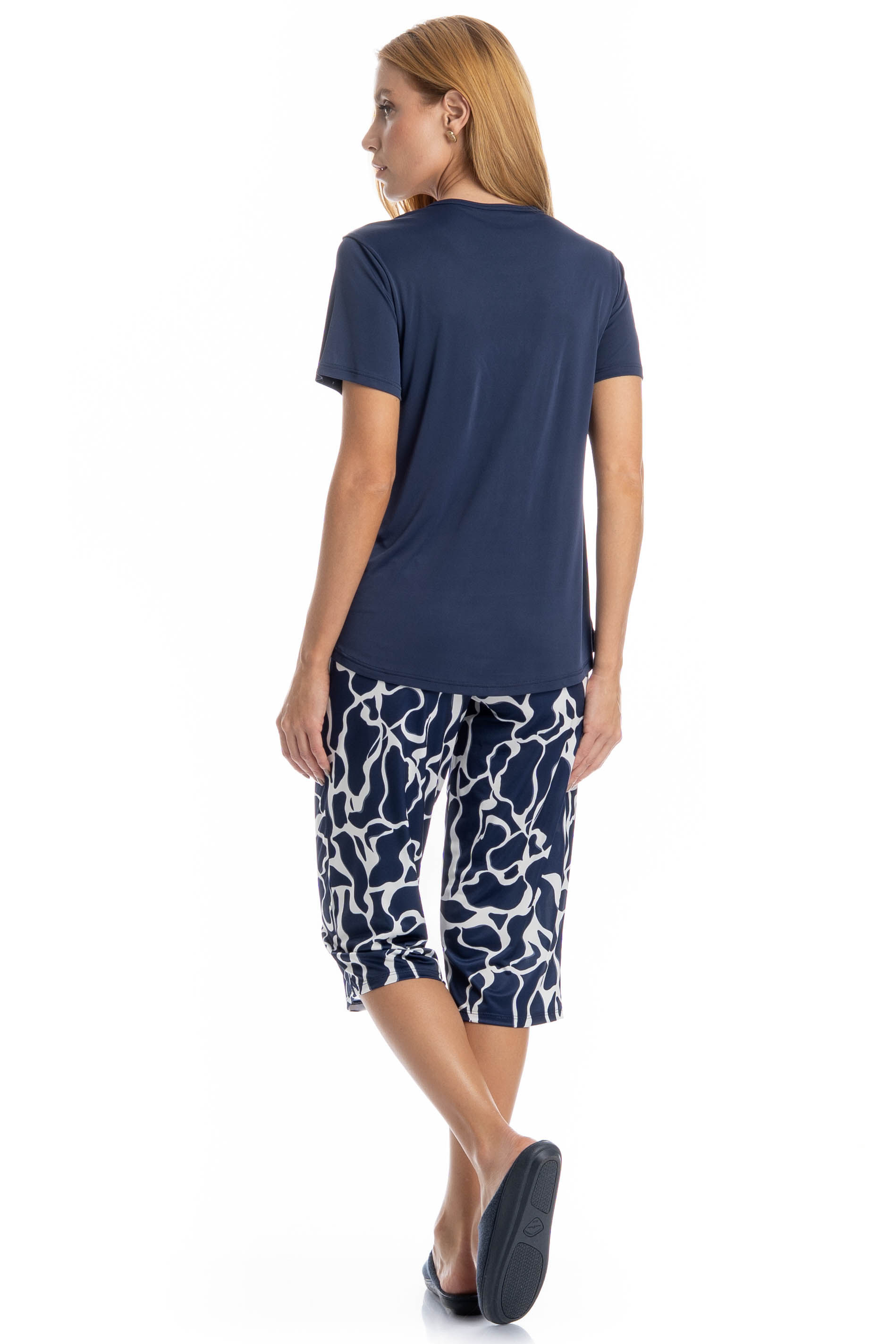 Pijama Teresa Pescador Azul-marinho - Imagem 2