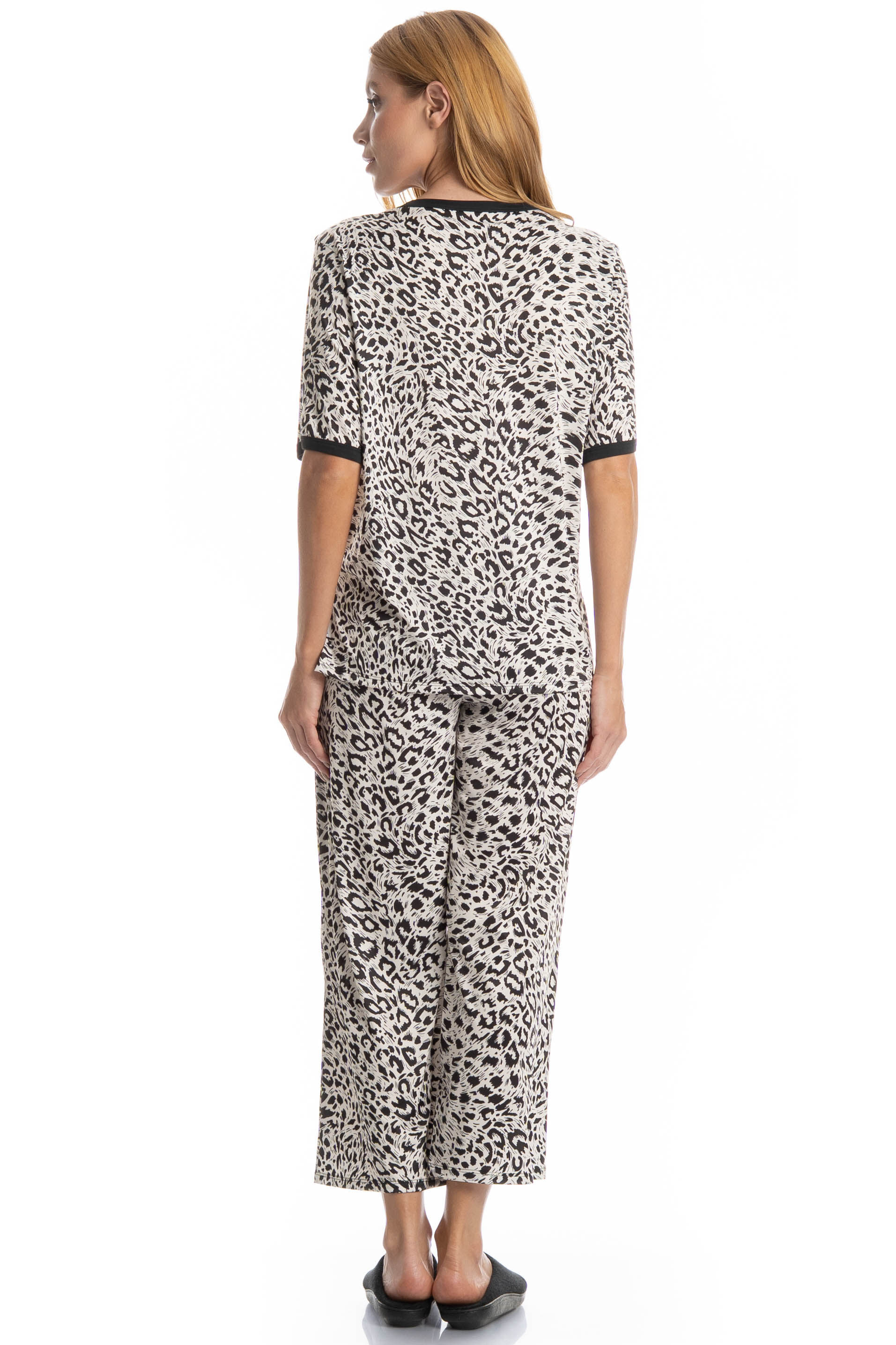 Pijama Feminino Capri Betina Preto - Imagem 2