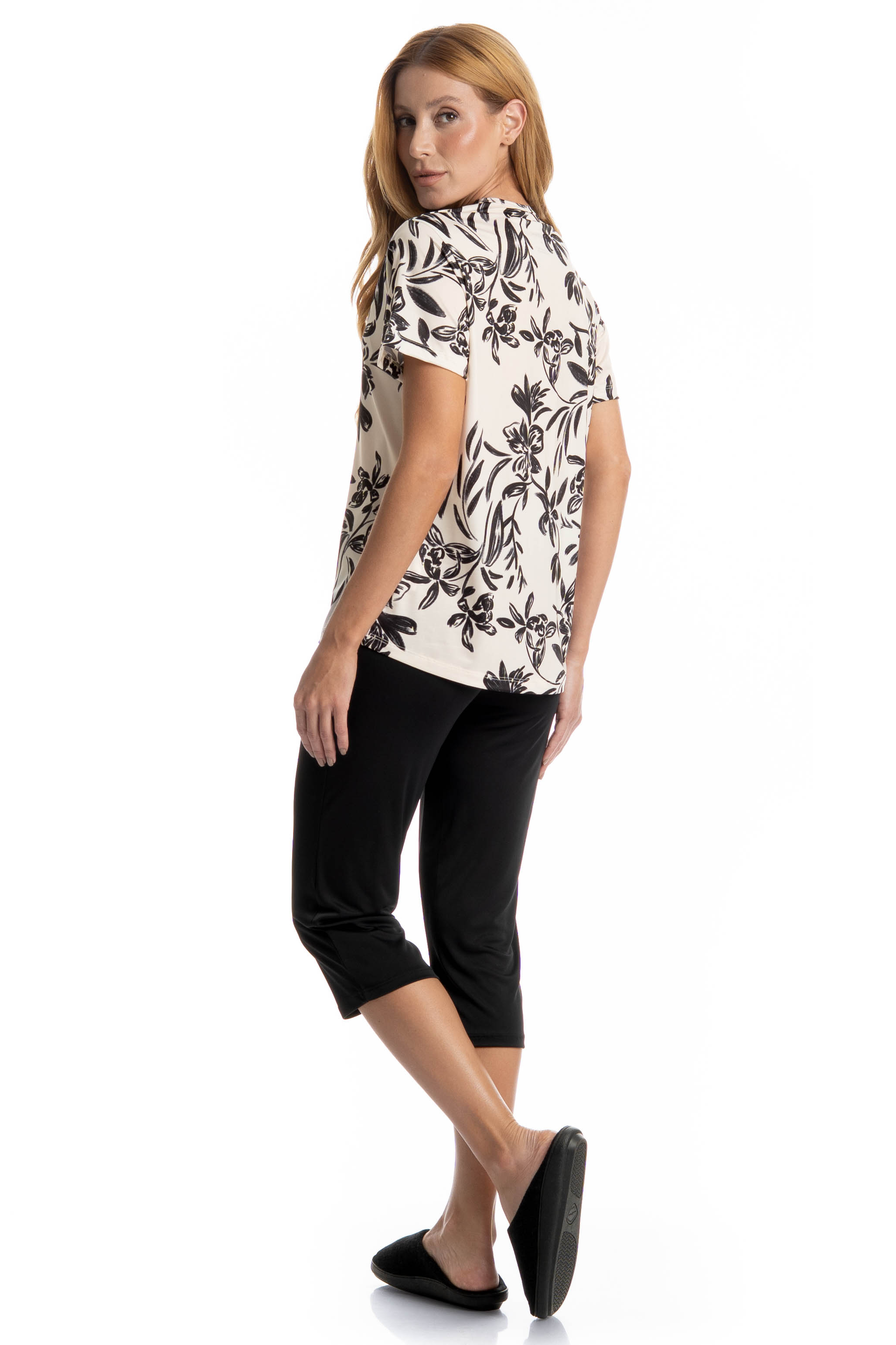 Pijama Mariana Pescador Preto - Imagem 2