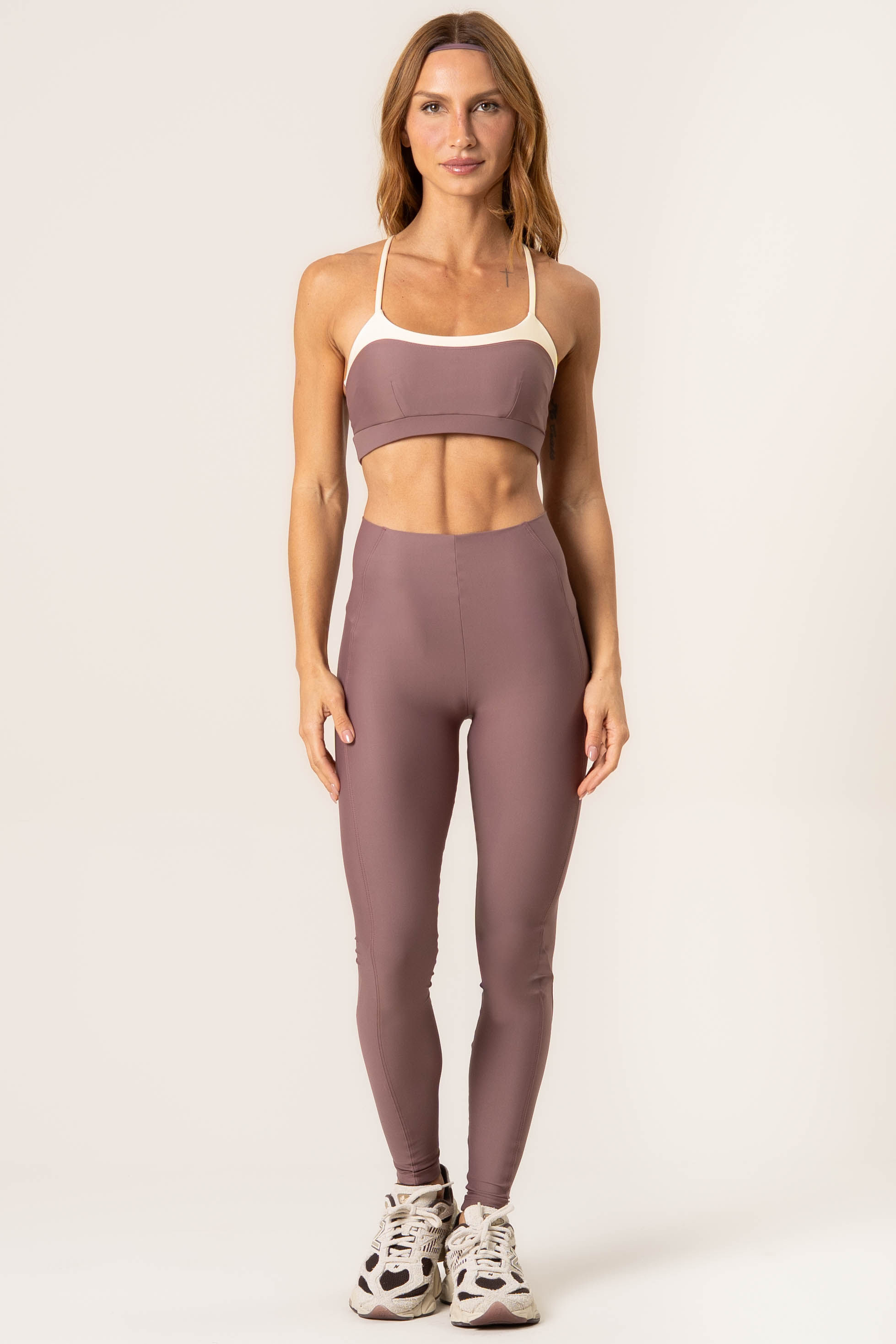 Calça Legging Invisible Slim Shape Dash Rosa - Imagem 1