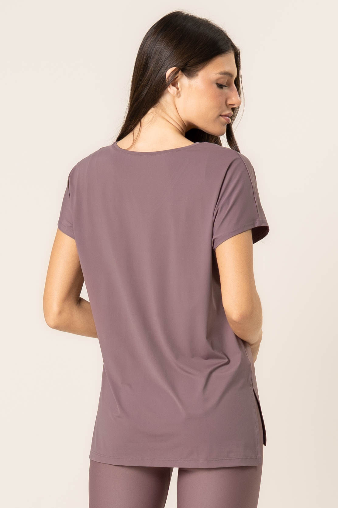 Camiseta Basic Decote V Ease Vivame Rosa - Imagem 2