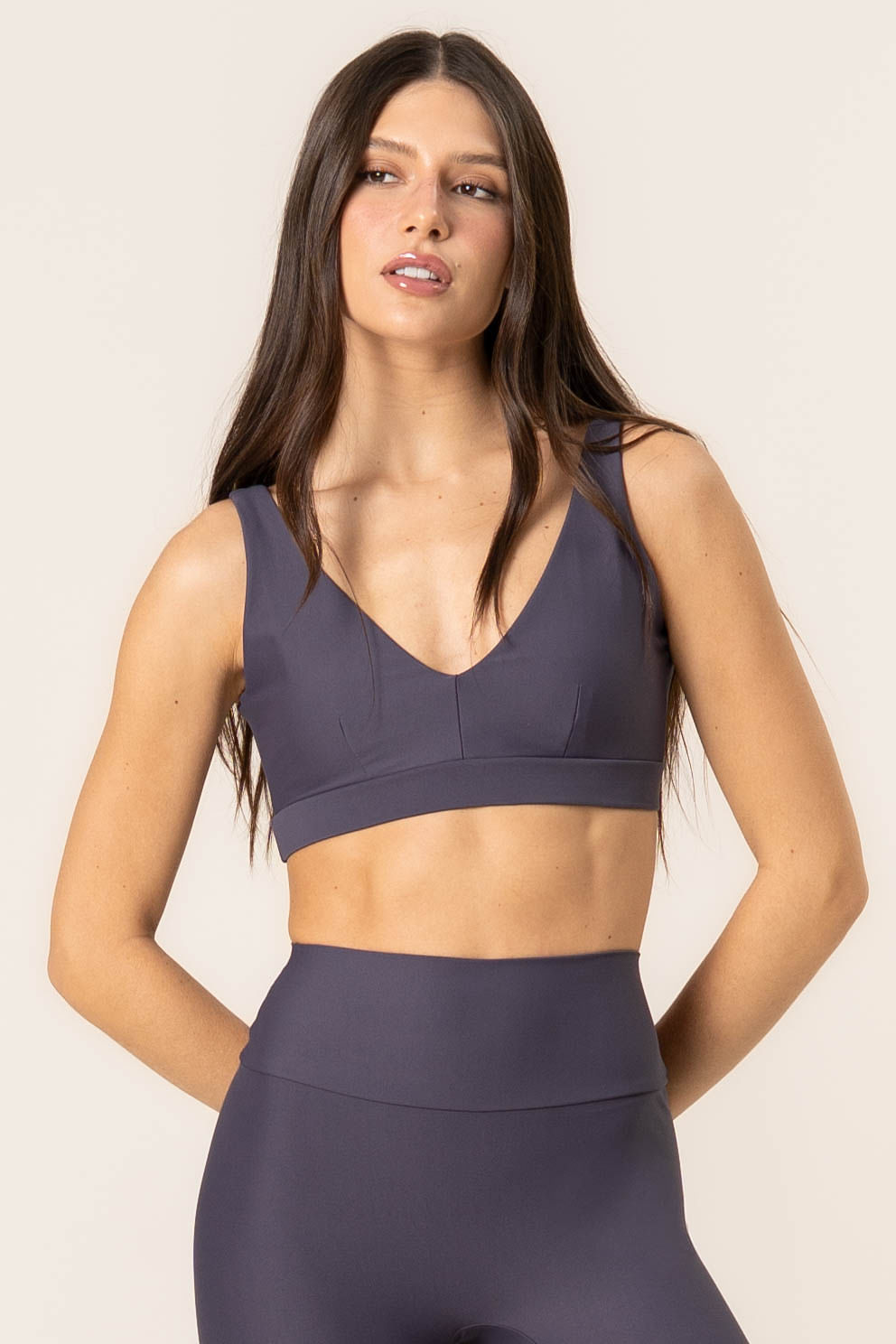 Top V Paralelo Ease Vivame Azul-marinho - Imagem 1