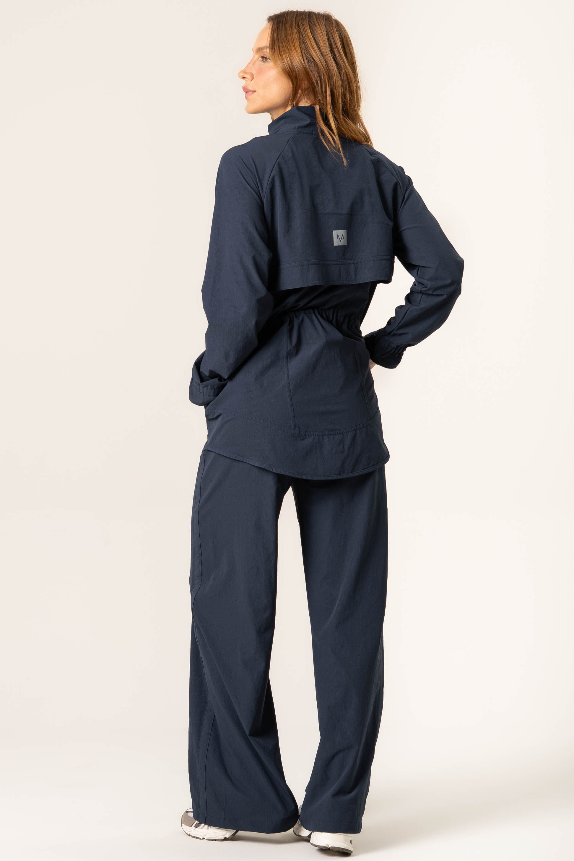 Calça Reta Com Bolsos Flex Vivame Azul-marinho - Imagem 2
