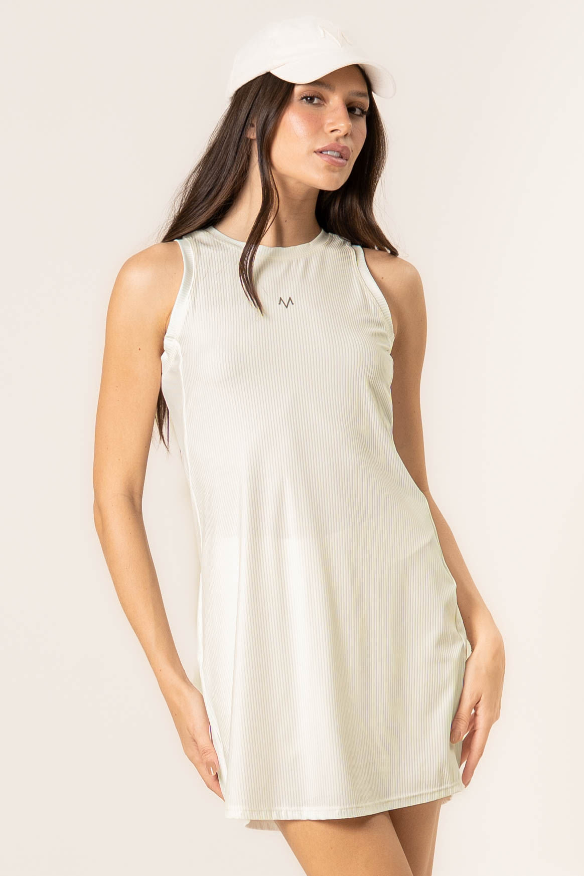 Vestido Com Shorts Trace Vivame Branco - Imagem 1