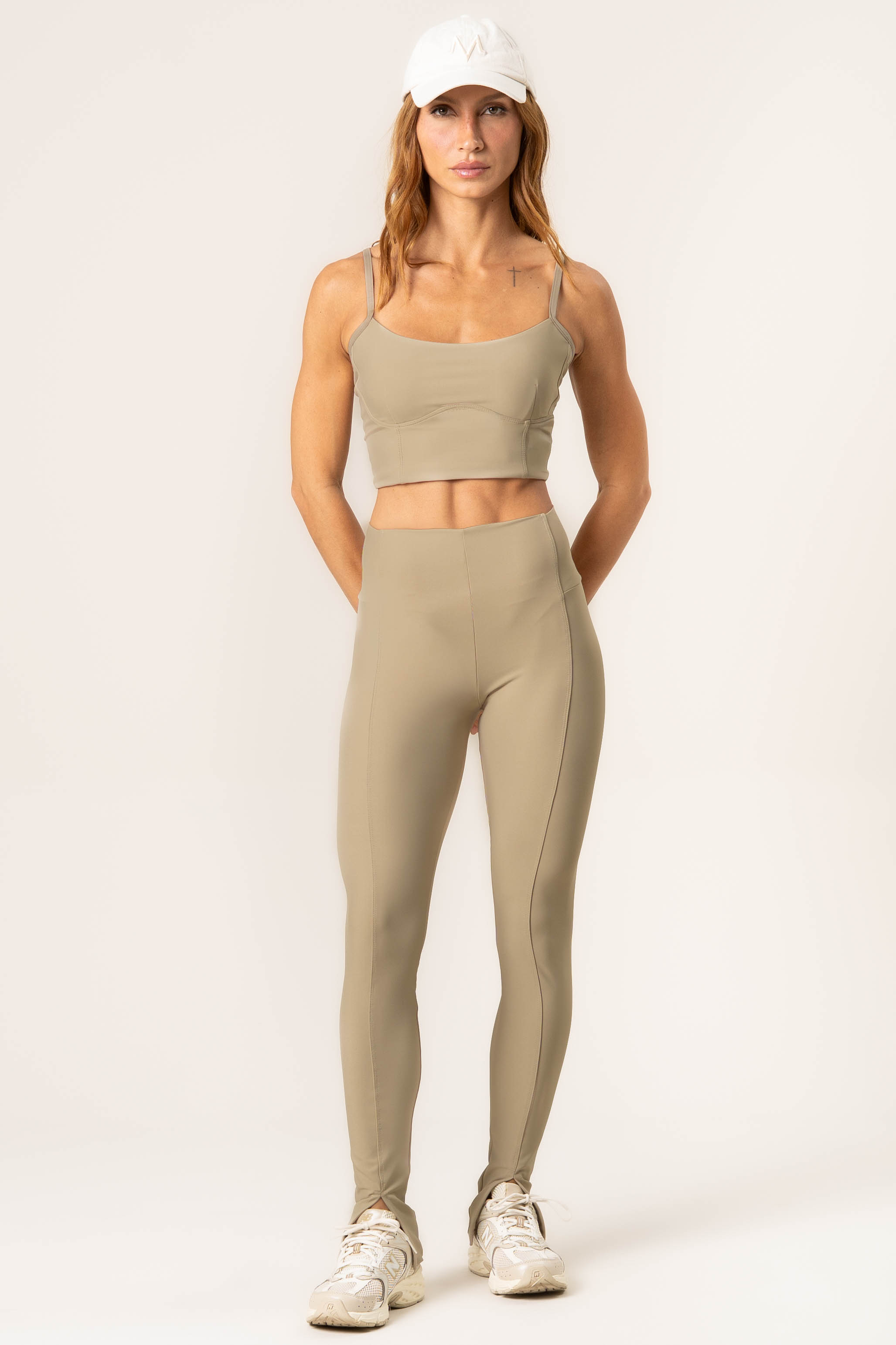 Calça Legging Invisible Shape Urban Vivame Bege - Imagem 1