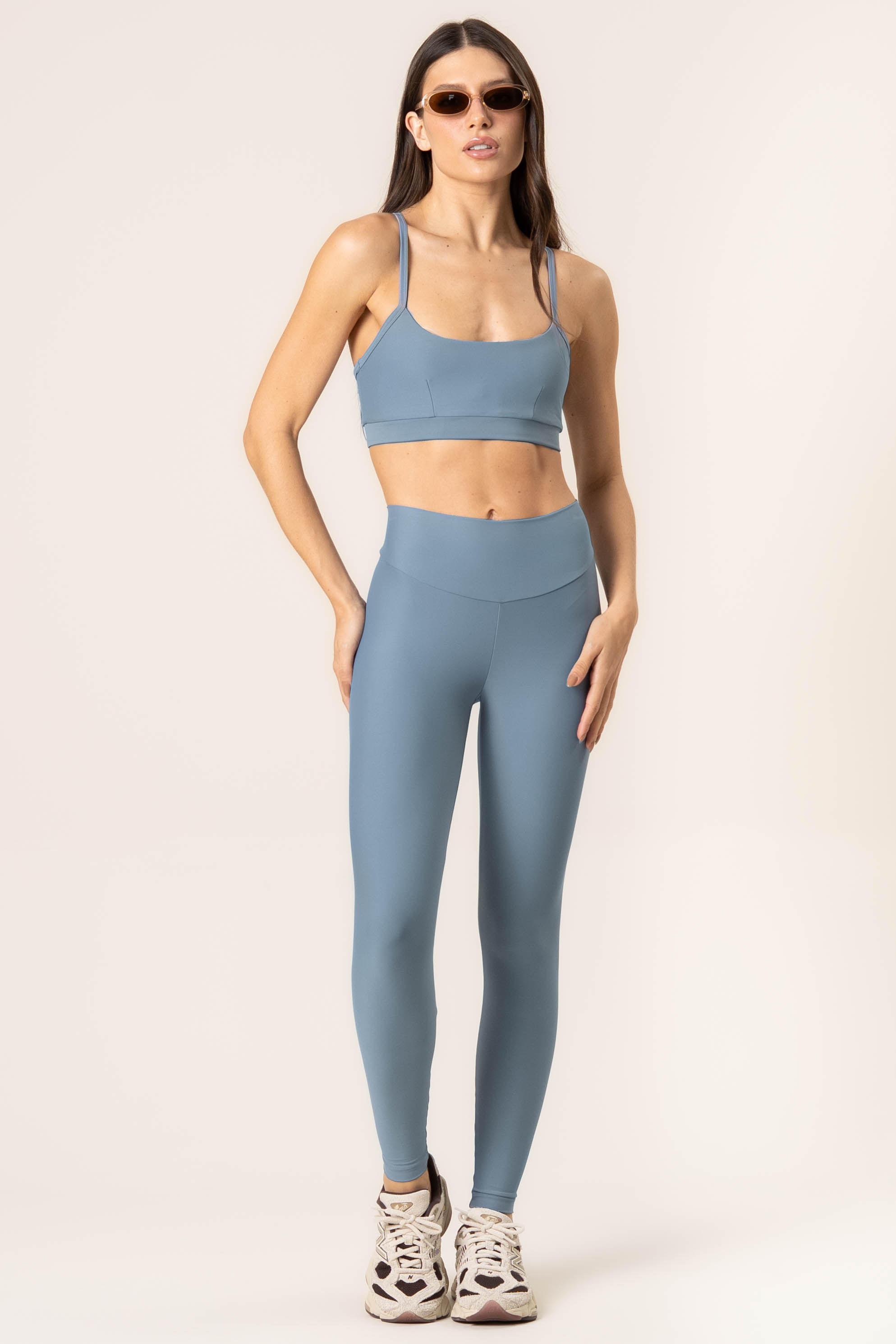 Calça Legging Comfort Shape Sprint Vivame Azul - Imagem 1