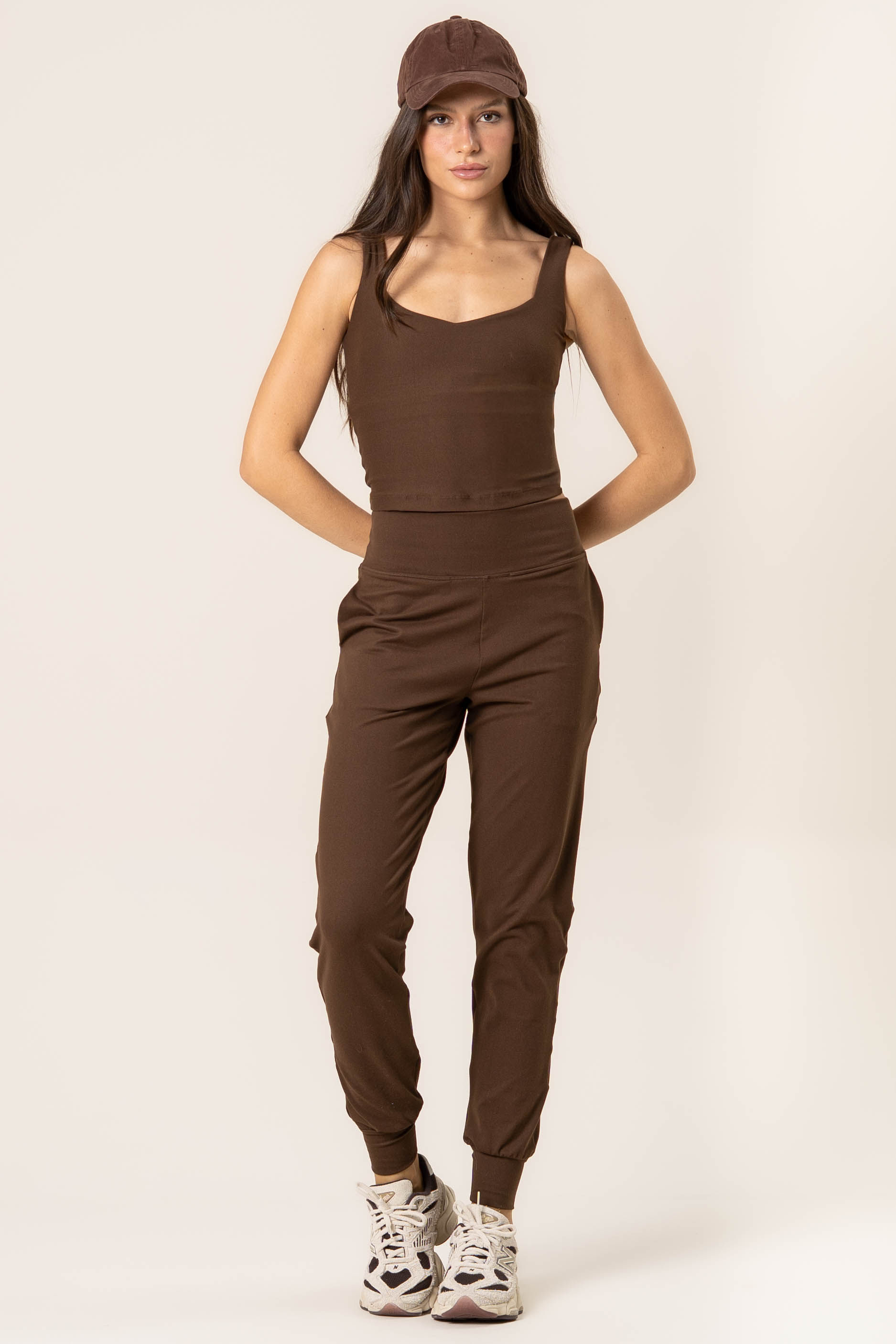 Calça Jogger Sprint Vivame Marrom - Imagem 1