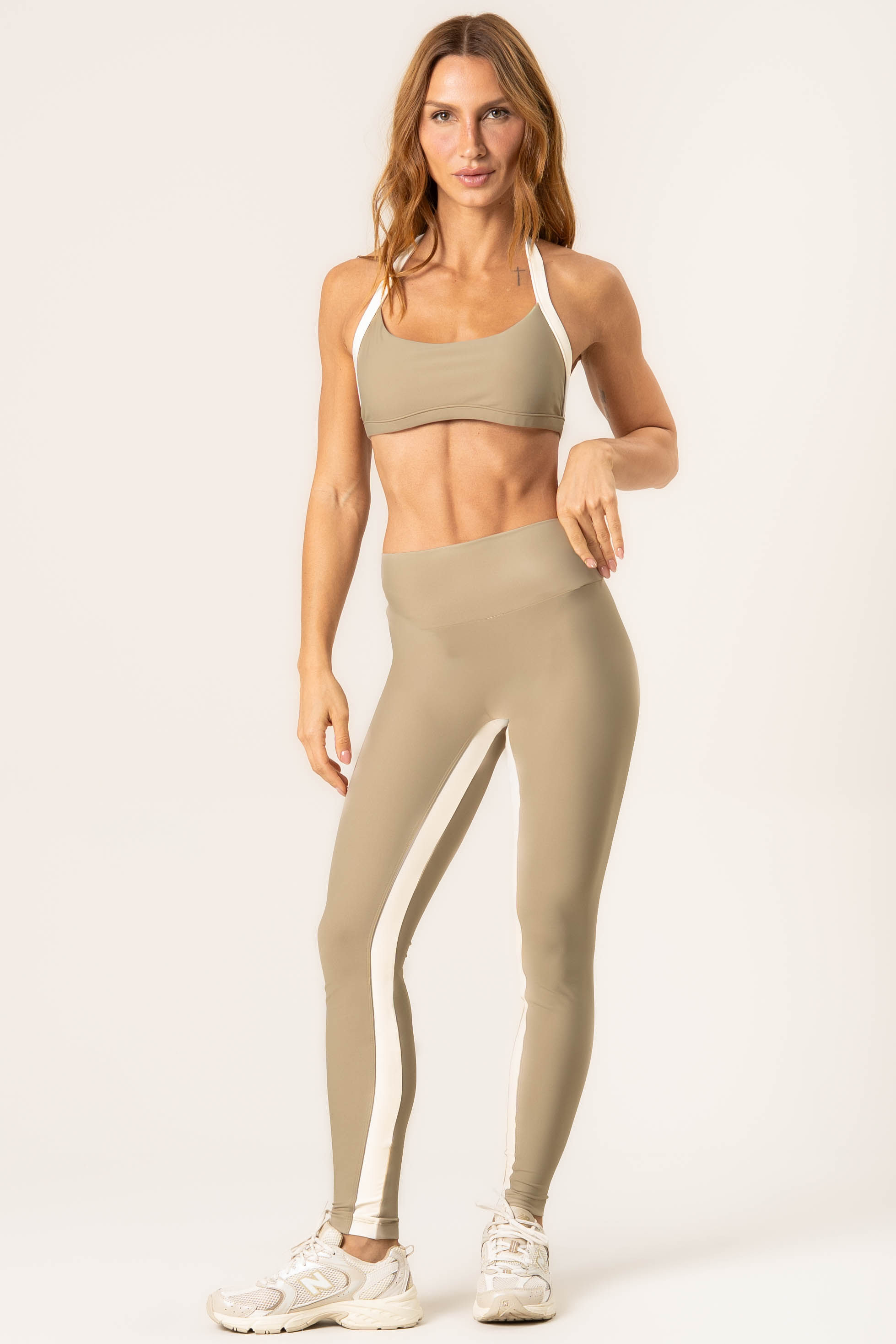 Calça Legging Seamless Shape Boost Vivame Bege - Imagem 1