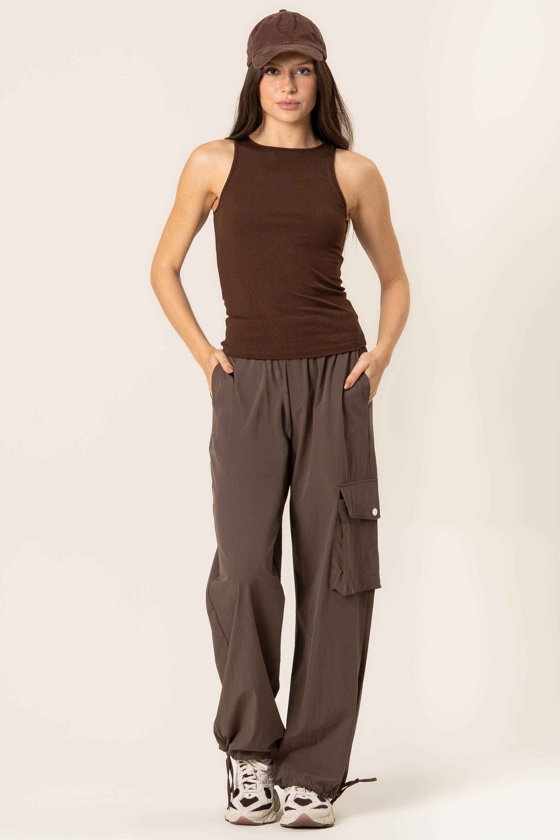 Calça Cargo Sport Vivame Marrom - Imagem 1