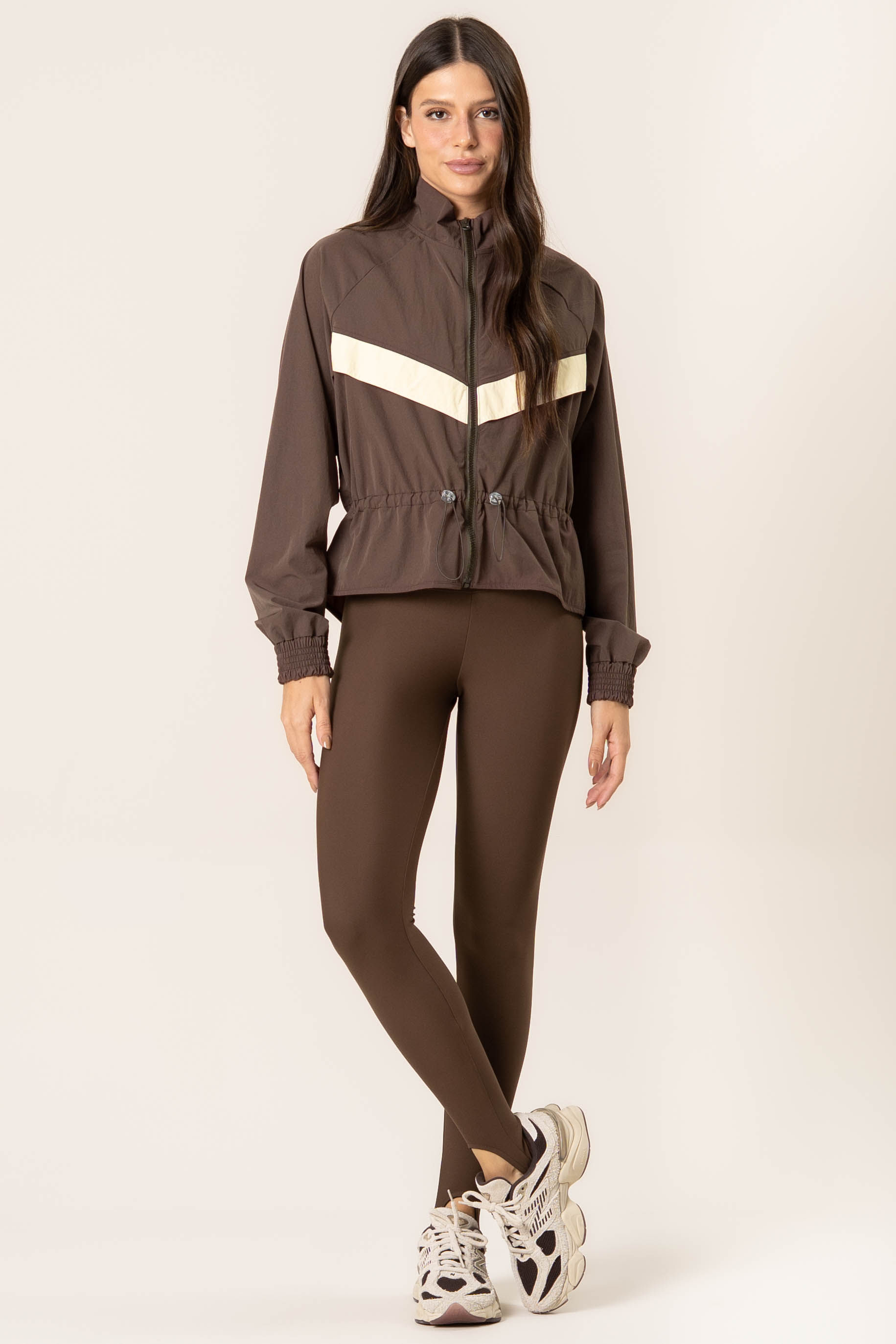 Calça Legging Fusô Sport Vivame Marrom - Imagem 1