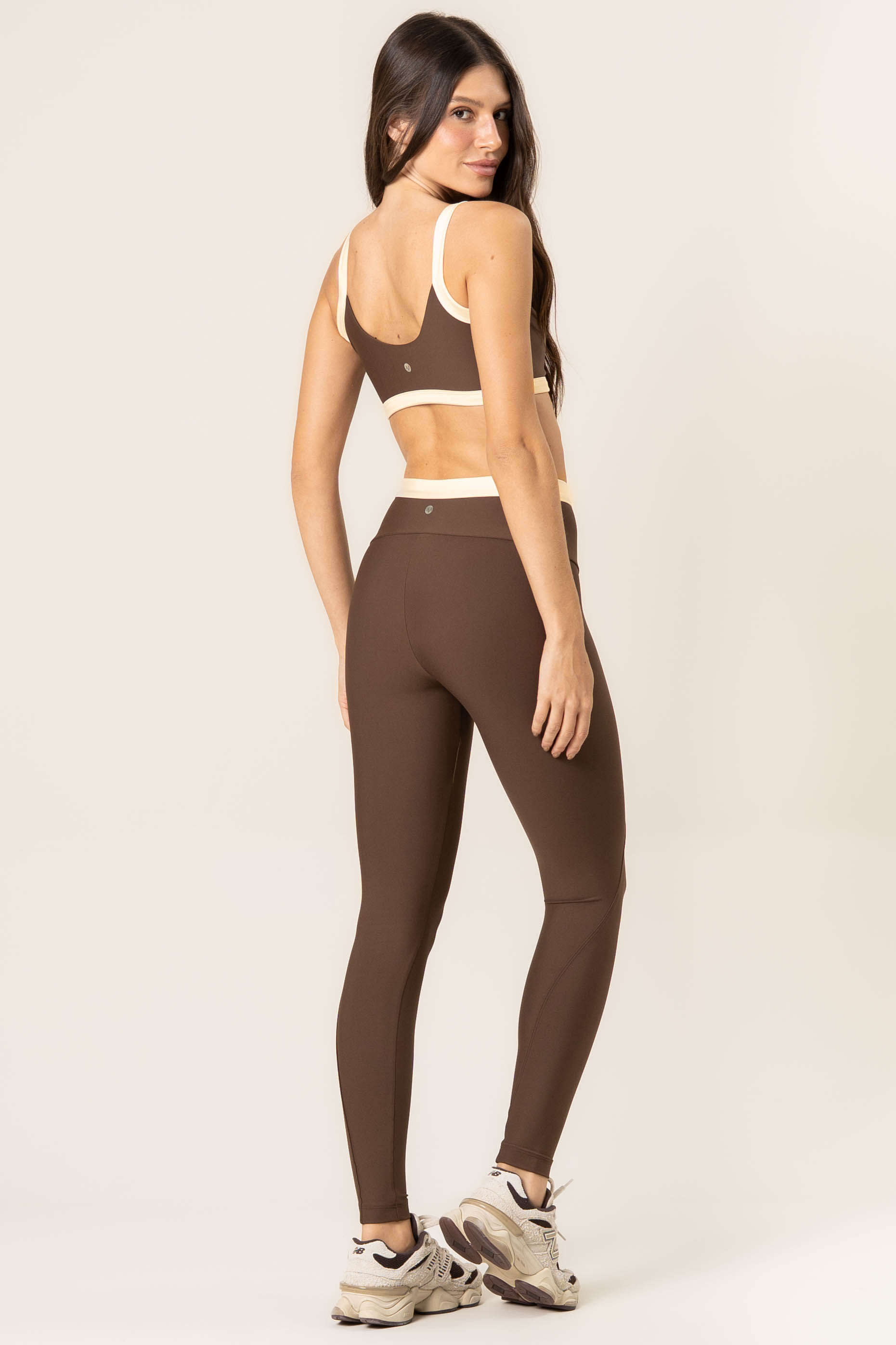 Calça Legging Invisible Shape Move Vivame Marrom - Imagem 2