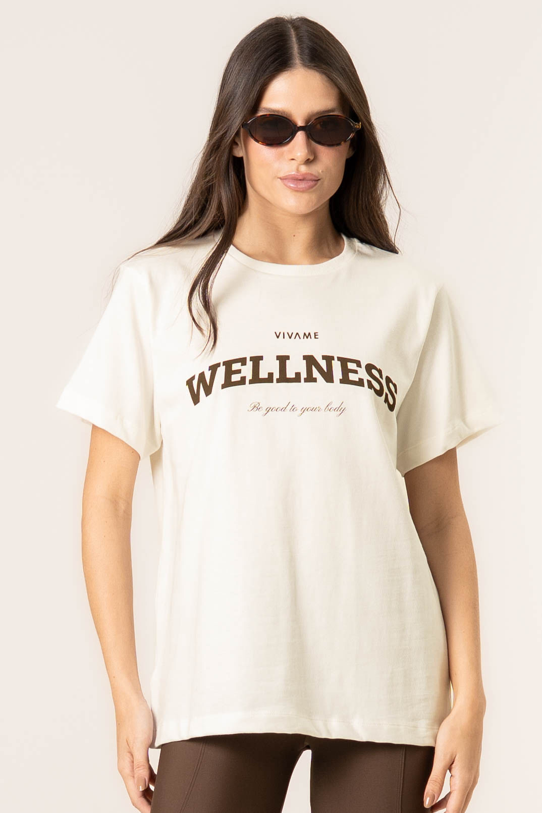 Camiseta Vivame Move Vivame Bege - Imagem 1