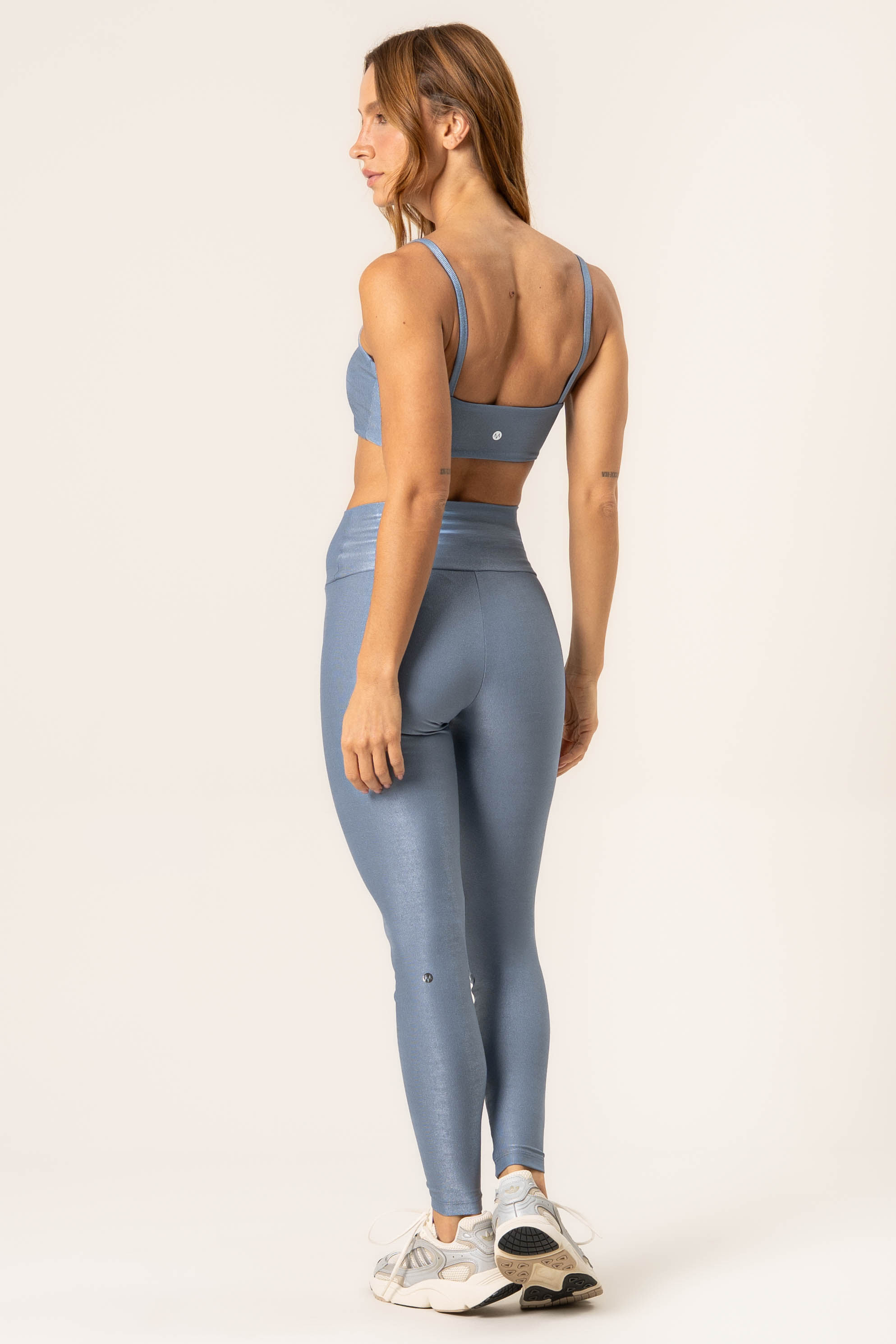 Calça Legging Essential Shape Move Glow Vivame Azul - Imagem 2