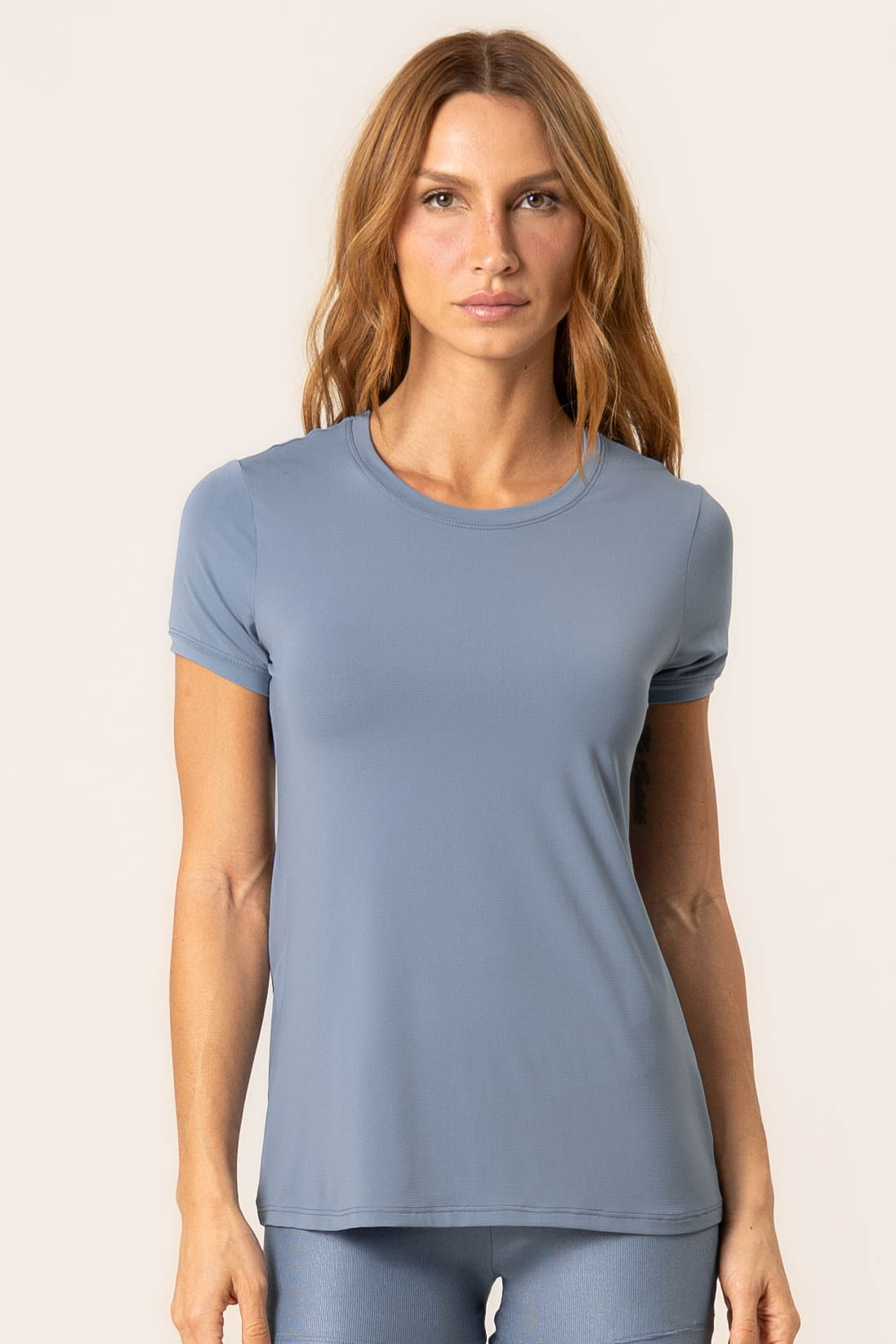 Camiseta Basic Move Glow Vivame Azul - Imagem 1