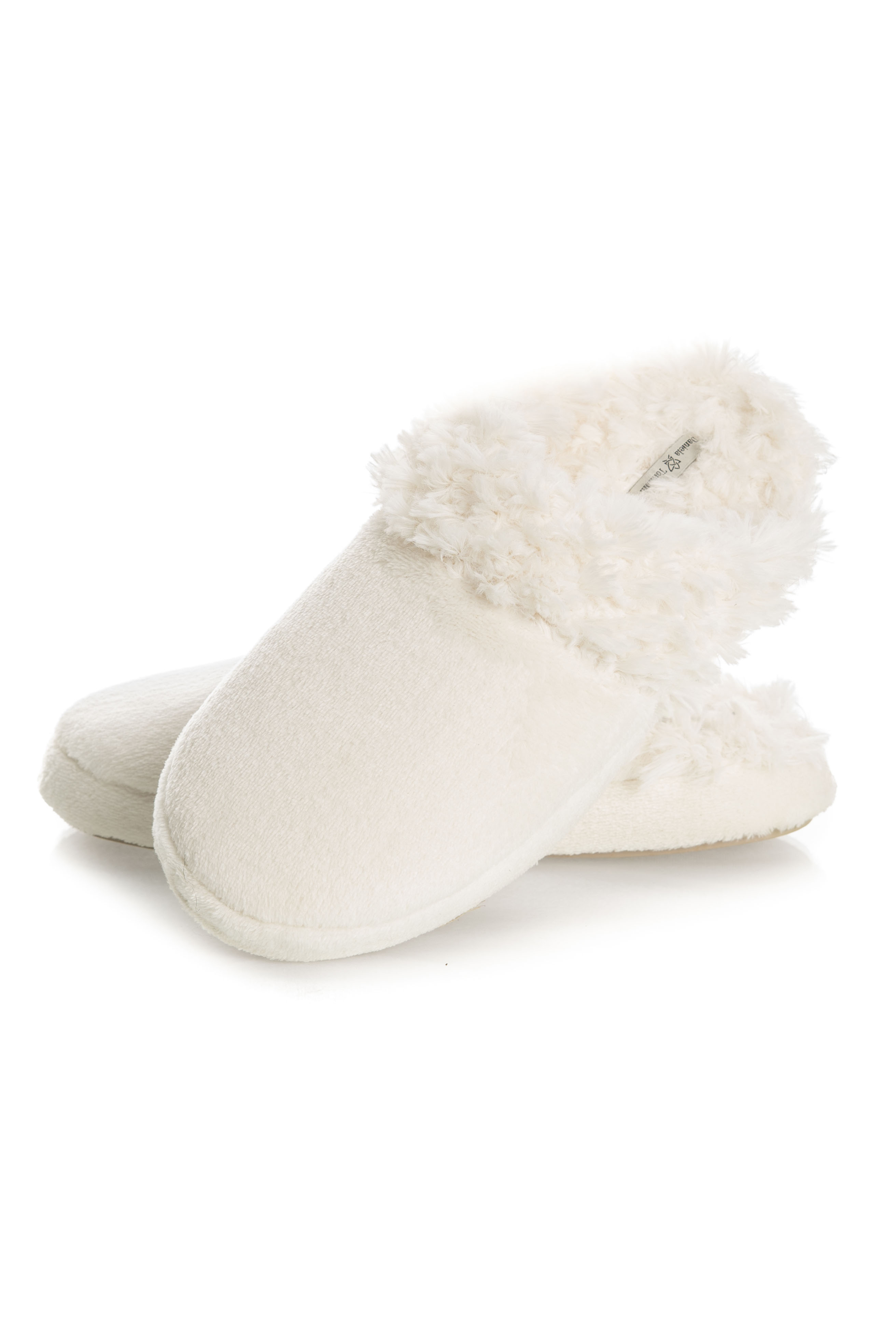 Chinelo Feminino Com Pelo Bela Soft Branco - Imagem 1