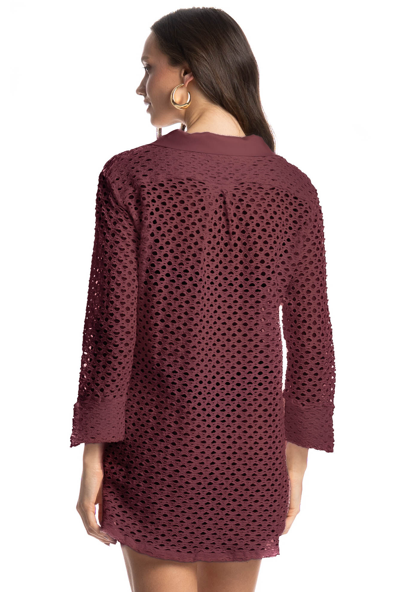 Camisa Feminina Mangostim Vinho - Imagem 2