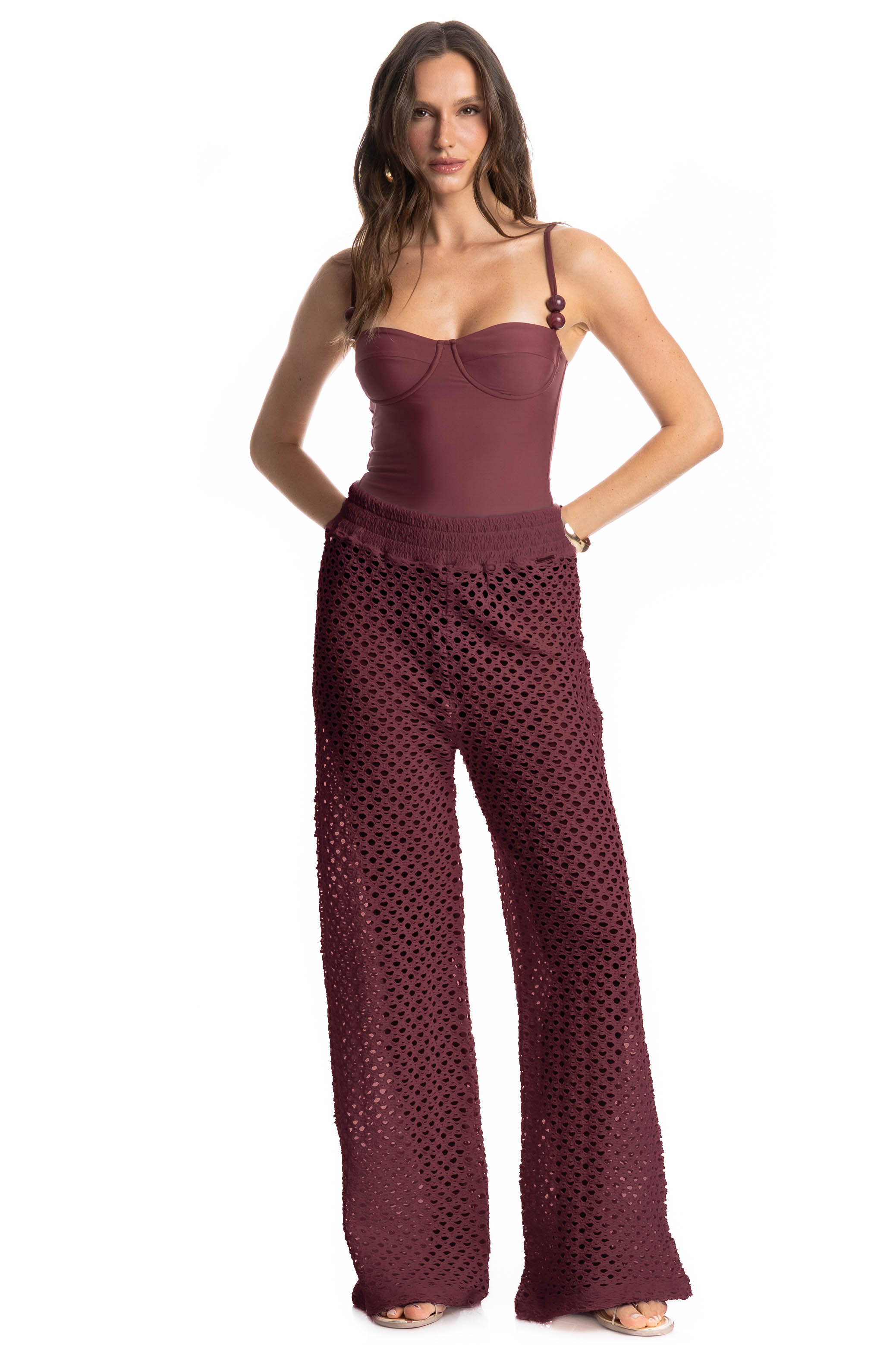 Calça Feminina Mangostim Vinho - Imagem 1