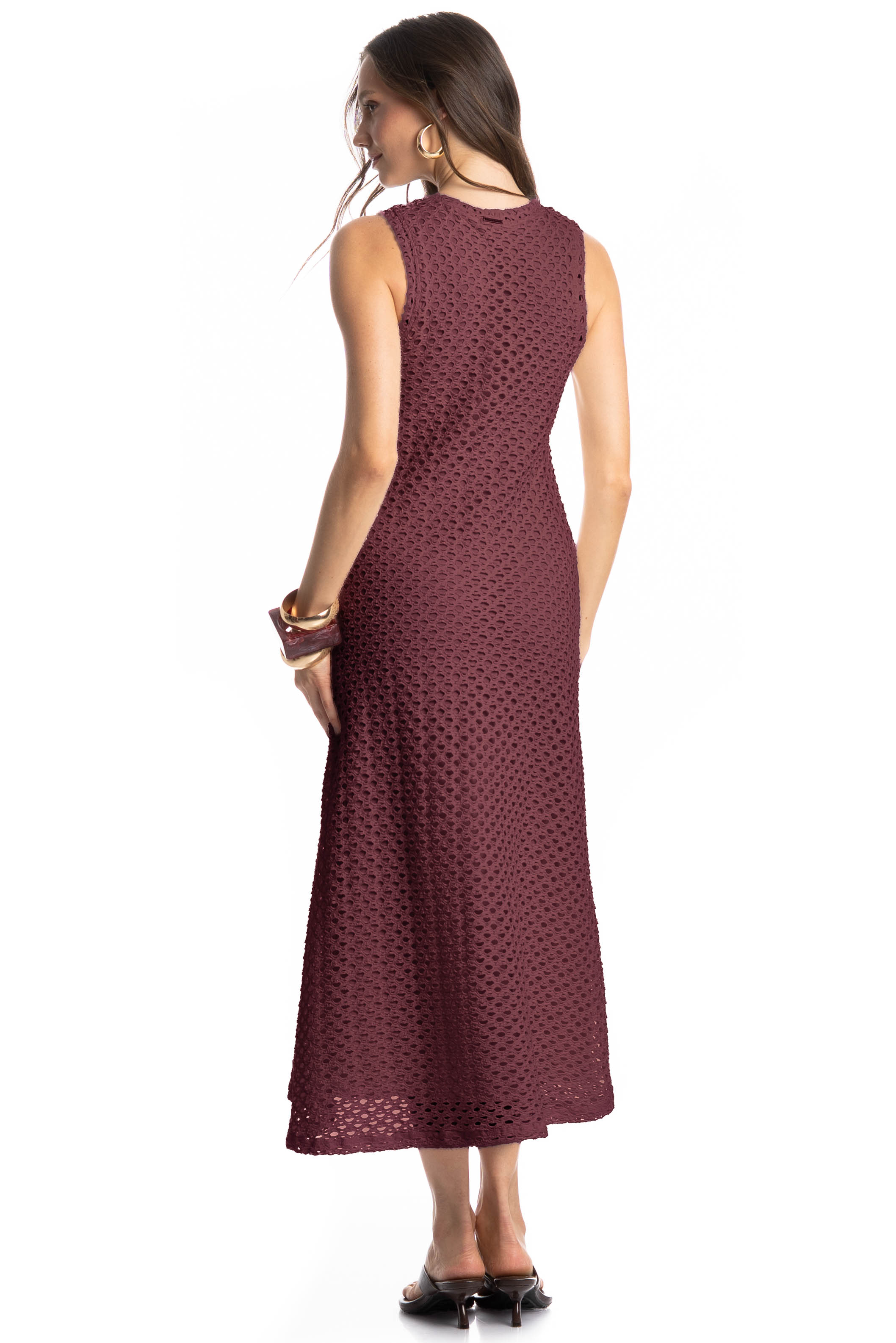 Vestido Regata Mangostim Vinho - Imagem 2