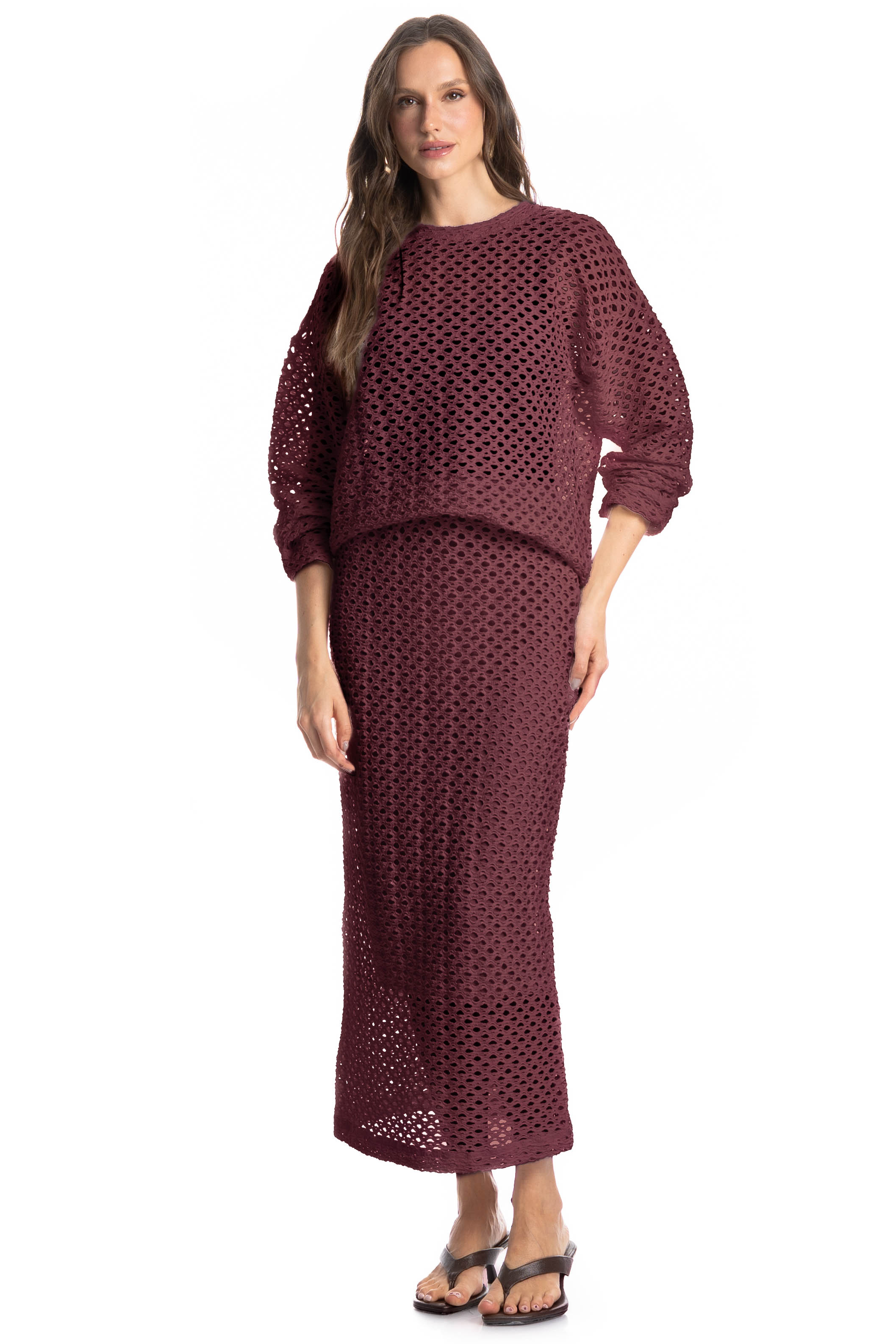 Saia Mangostim Vinho - Imagem 1