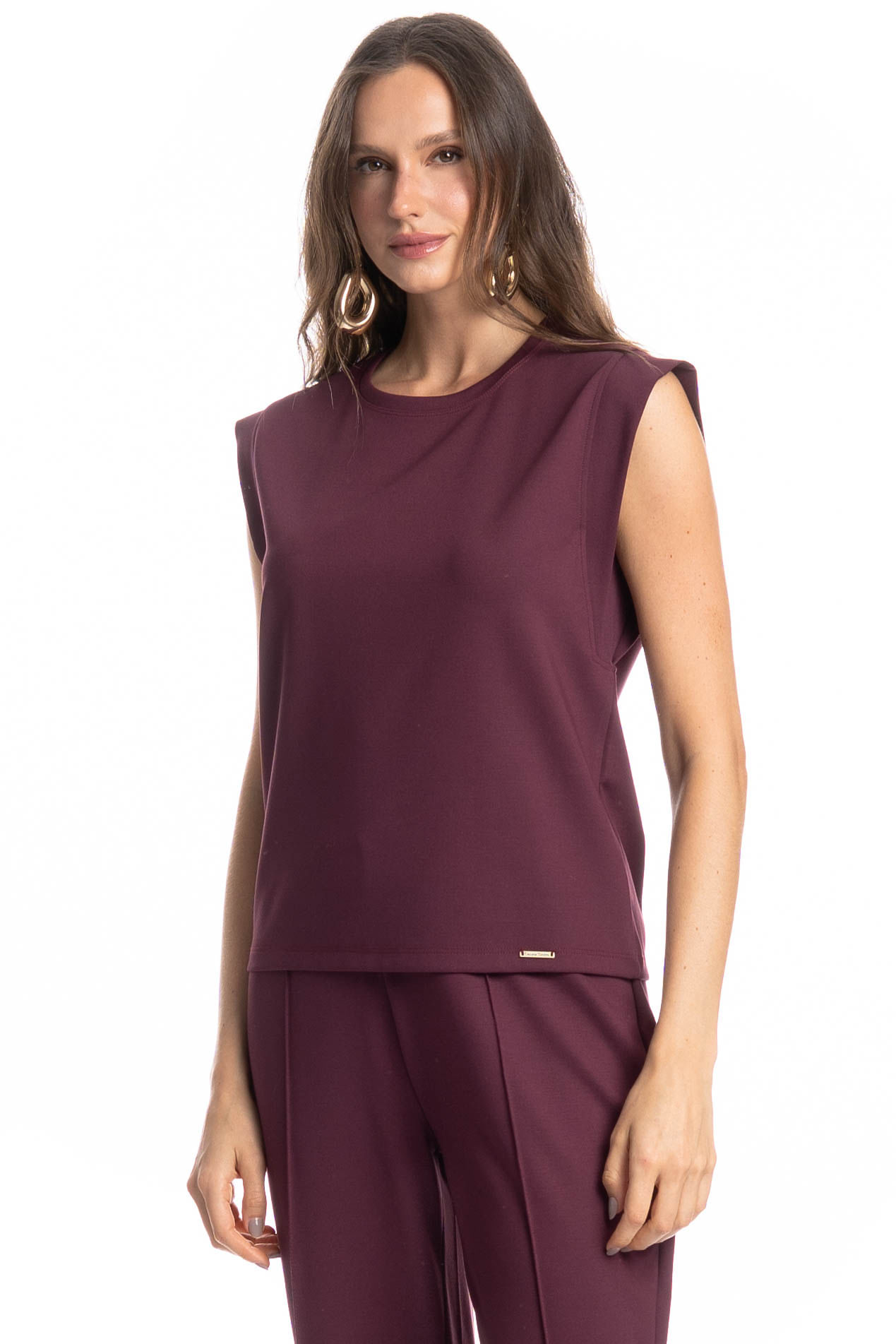 Blusa Lavinia Vinho - Imagem 1