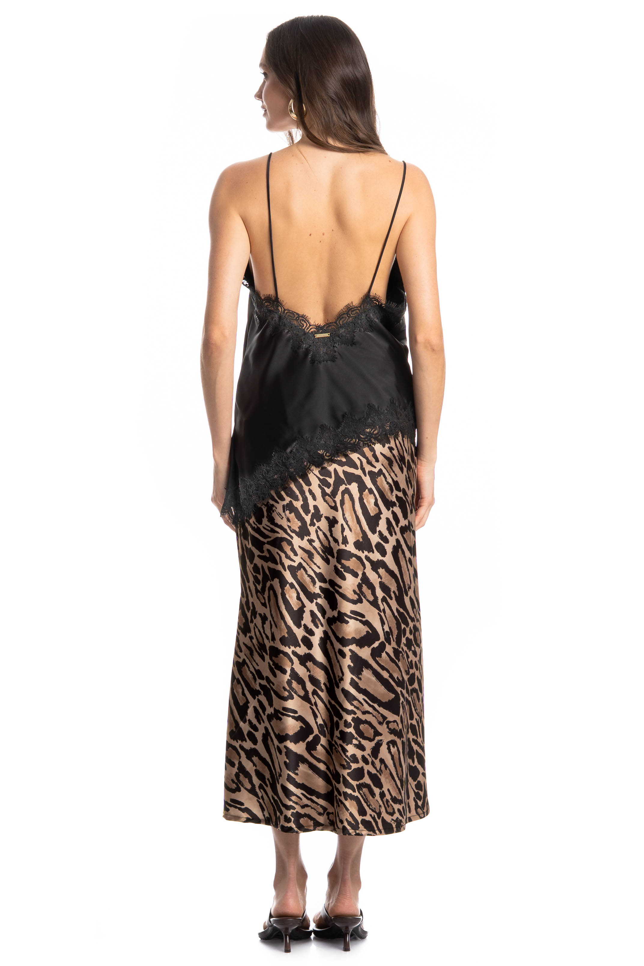 Saia Cetim Onça Marrom - Imagem 2