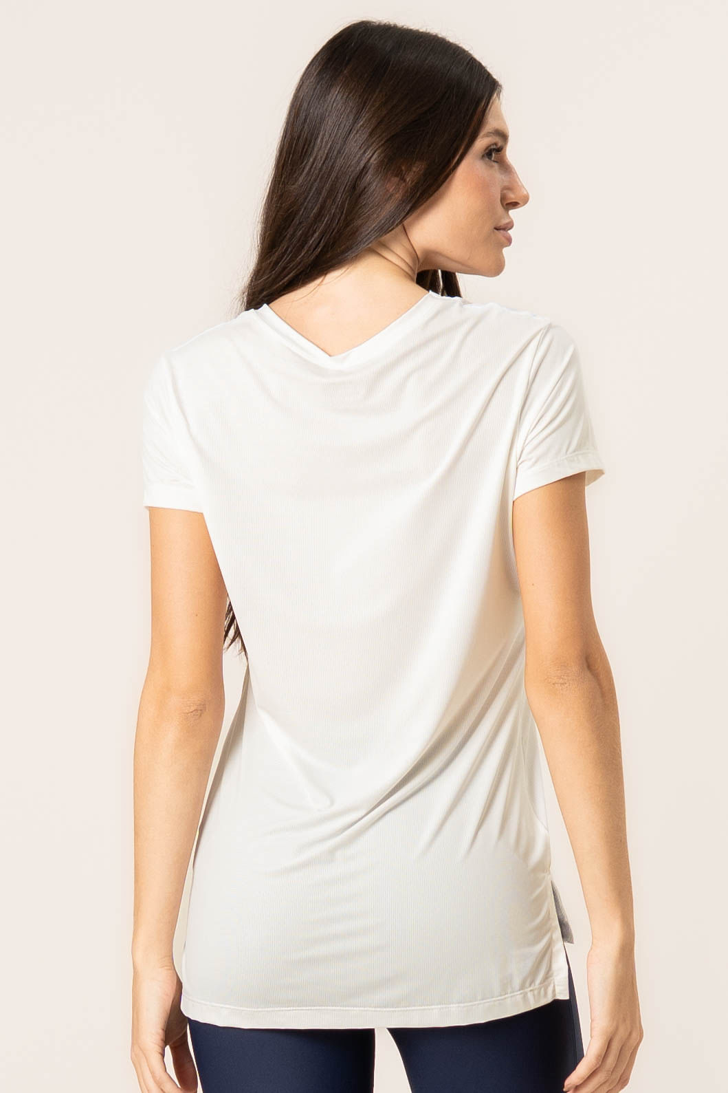 Camiseta Com Tela Pulse Vivame Nude - Imagem 2
