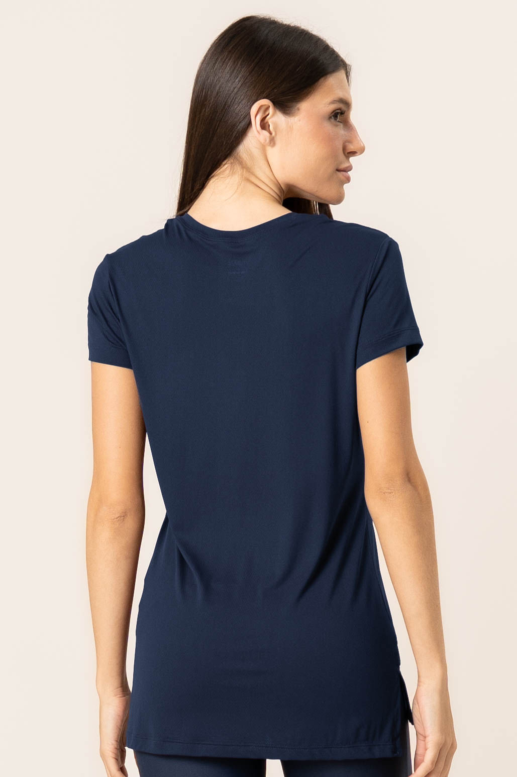 Camiseta Com Tela Pulse Vivame Azul-marinho - Imagem 2