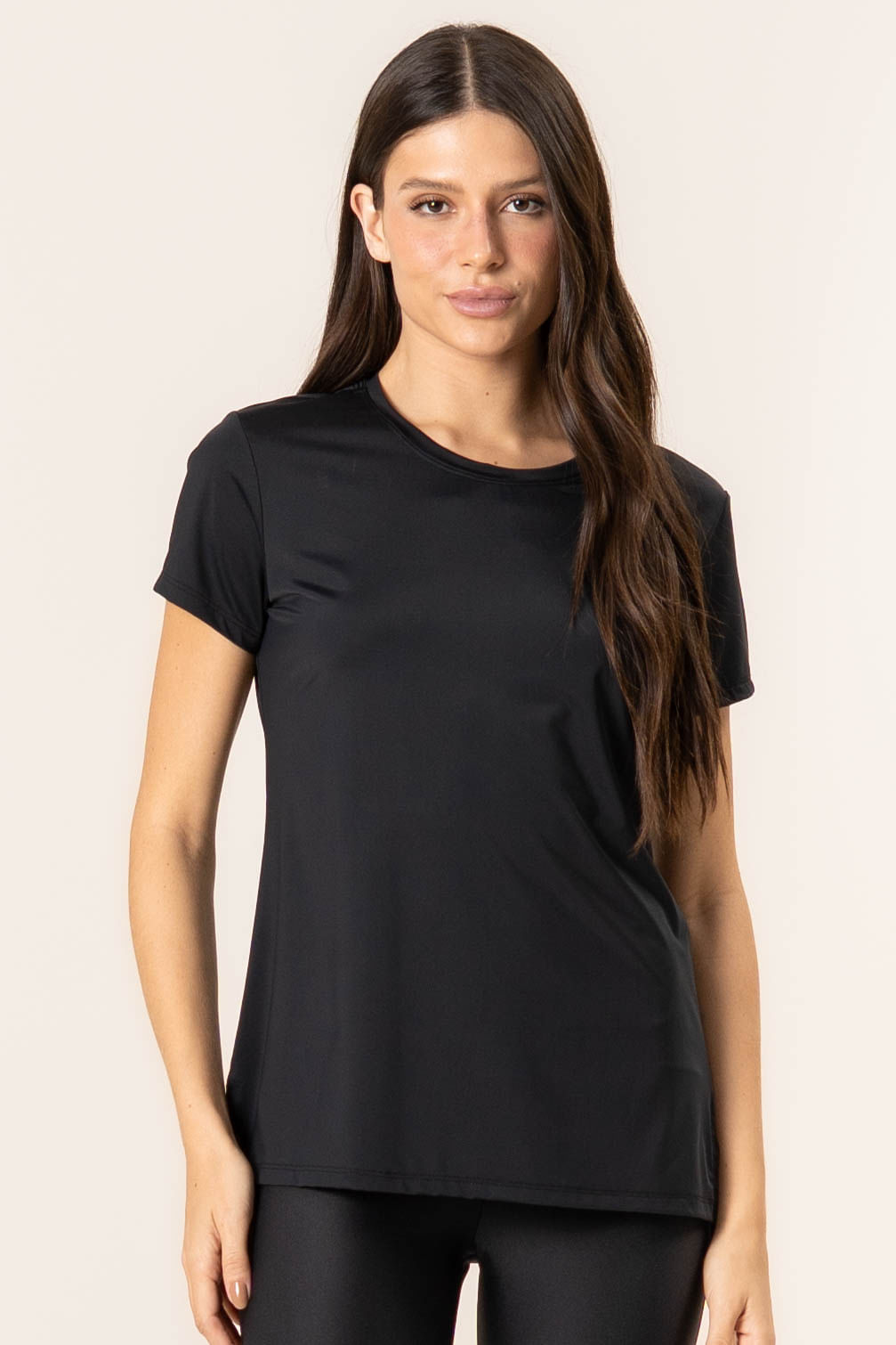 Camiseta Alongada Pulse Vivame Preto - Imagem 1
