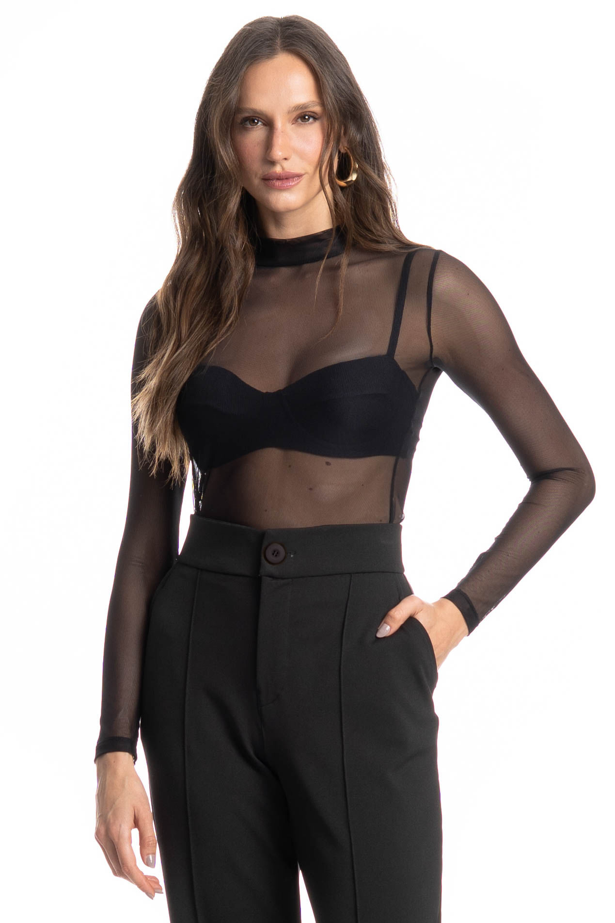 Blusa Feminina Cocais Preto - Imagem 1