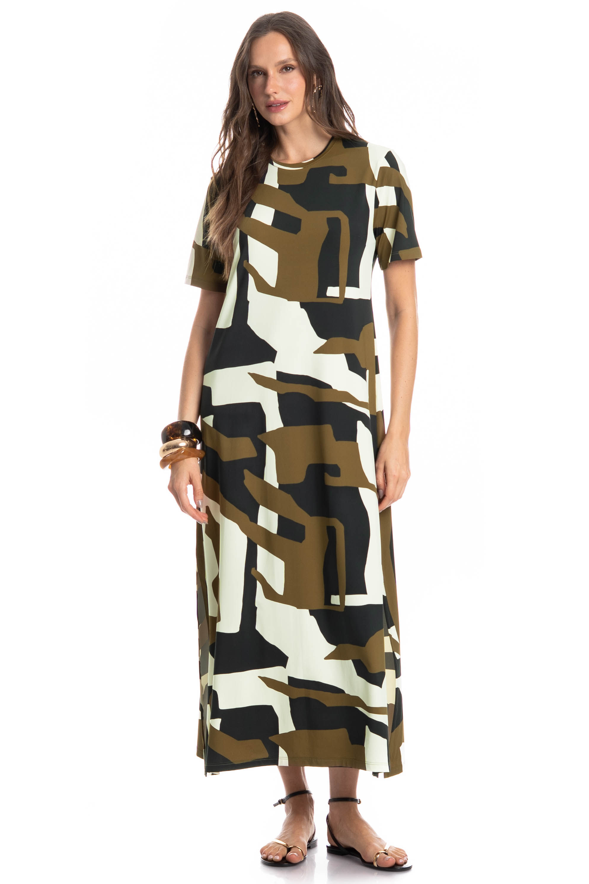 Vestido Com Manga Copenhagem Preto - Imagem 1