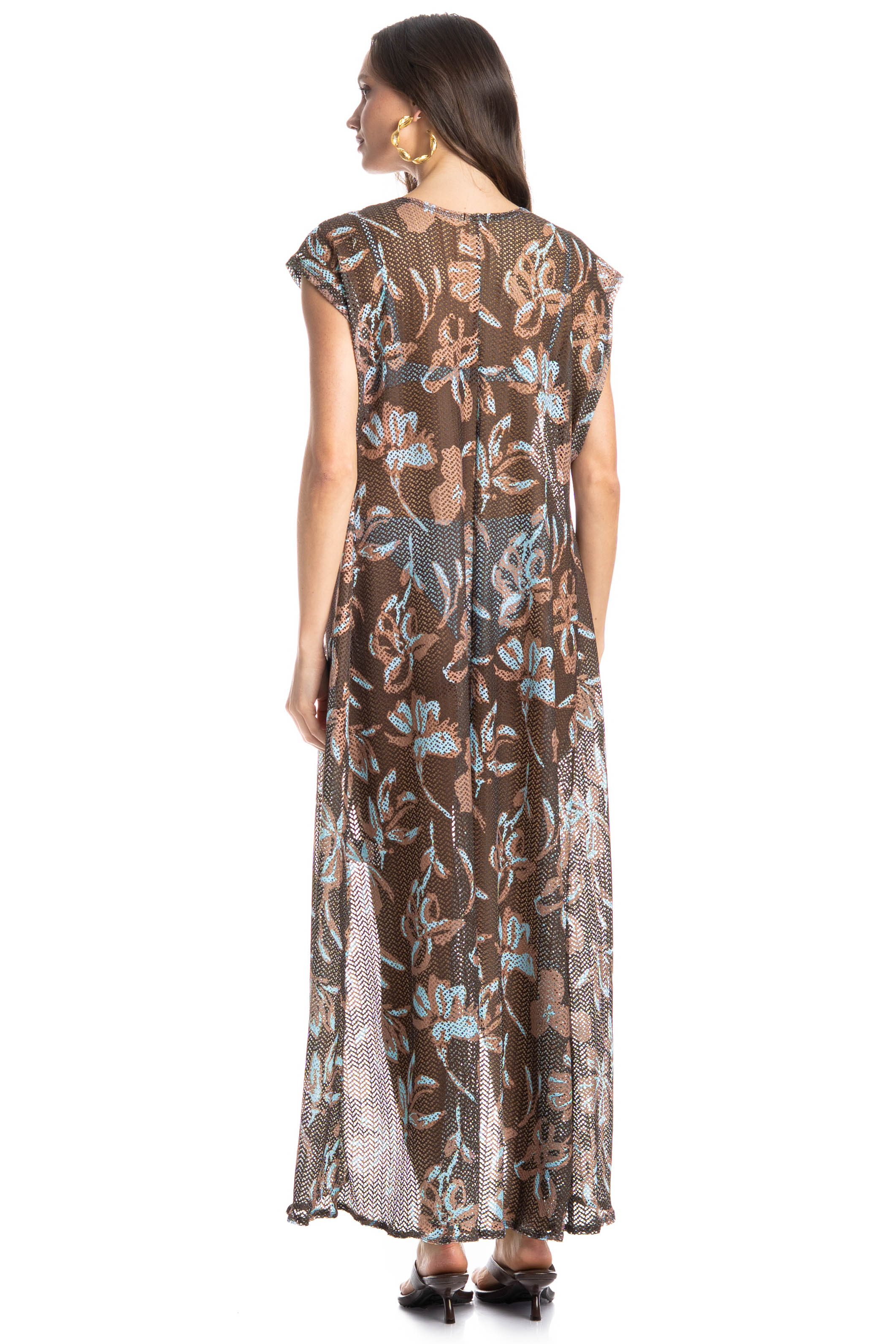 Kaftan Jardim Marrom - Imagem 2