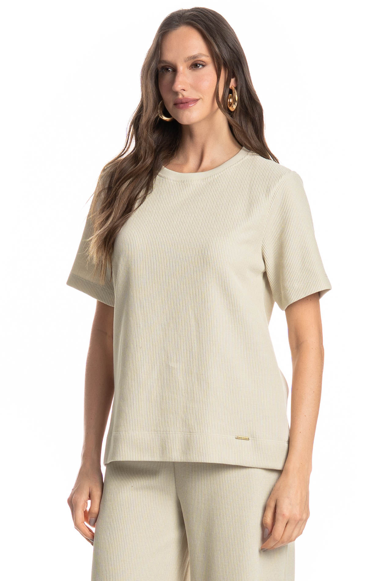 Blusa Feminina Giulia Branco - Imagem 1