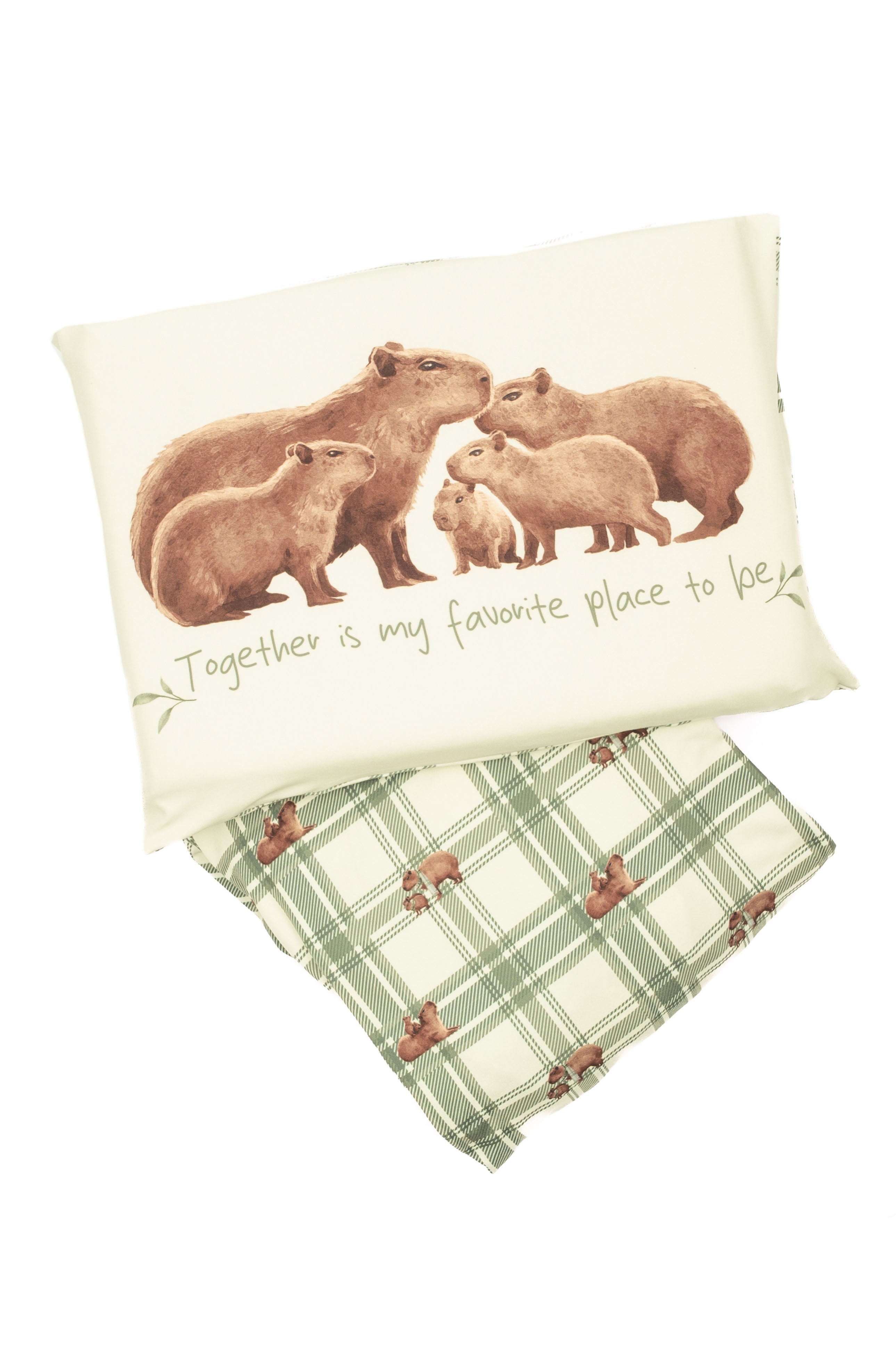 Jogo De Cama Baby Capivara Branco - Imagem 1