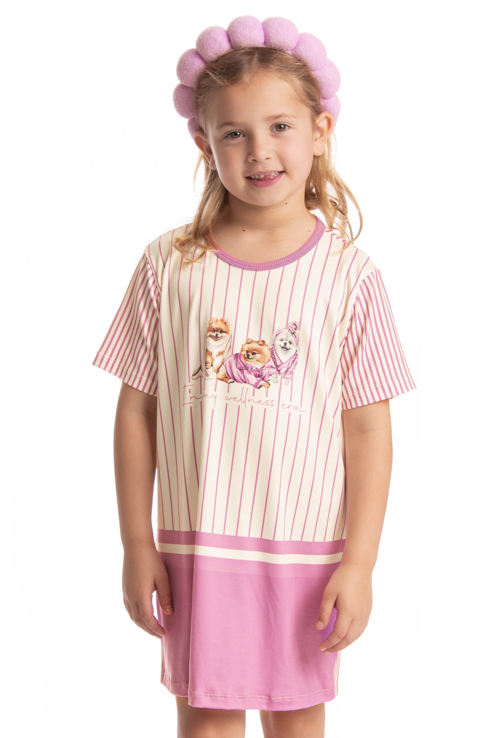 Camisão Infantil Curto Lyla Spa Branco - Imagem 1
